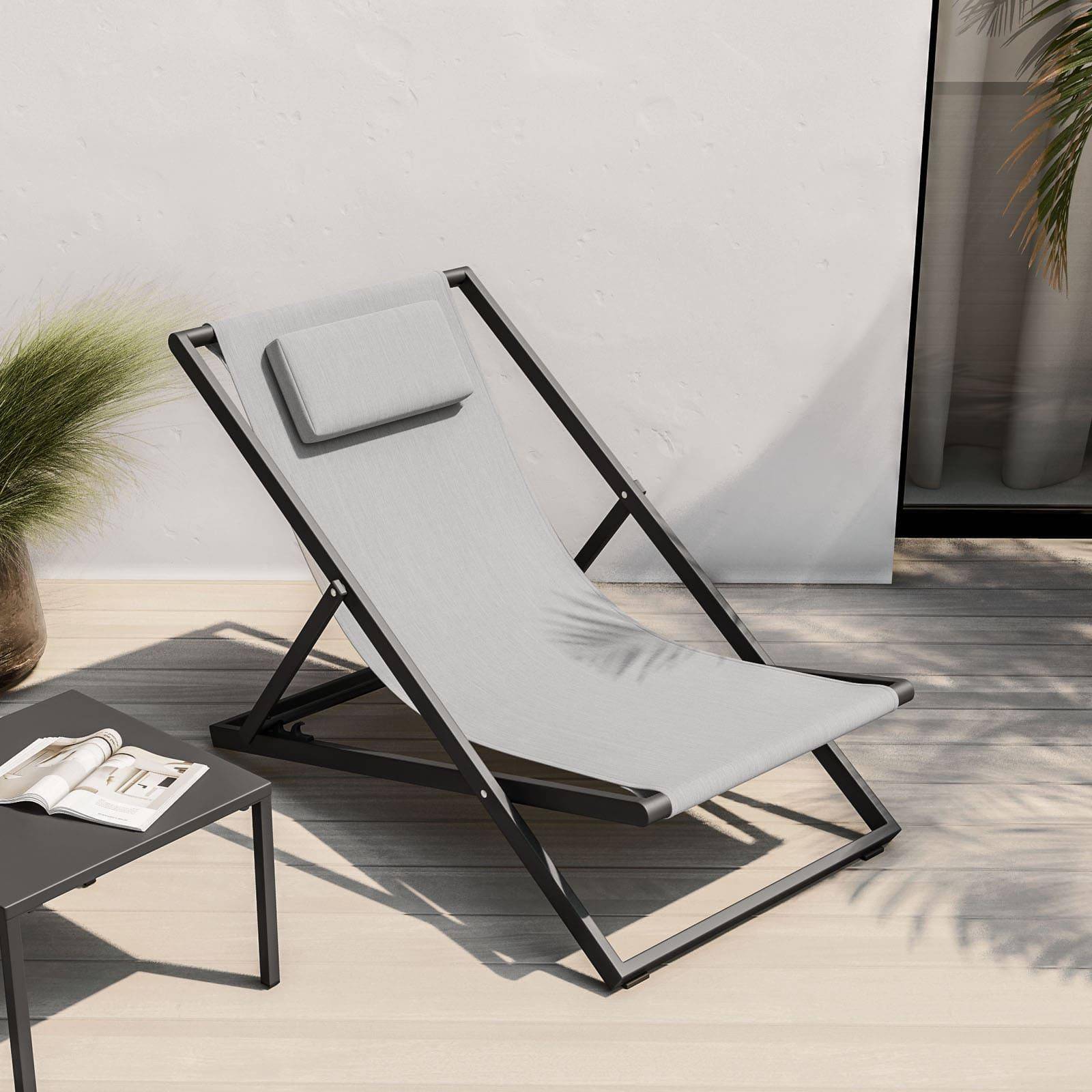 Sedia Sdraio Pieghevole Alluminio Sedia A Sdraio Pieghevole Con