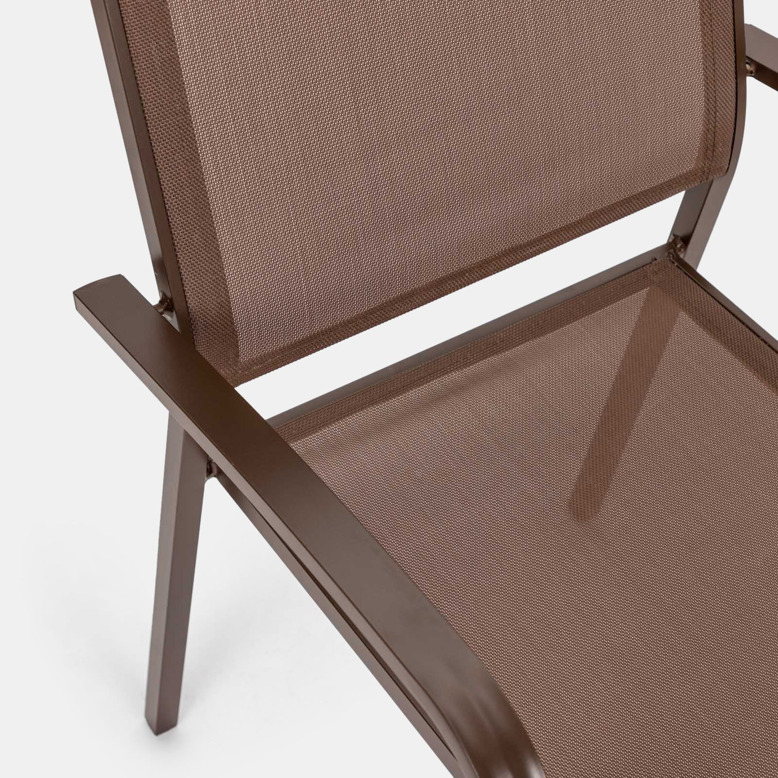 EVOL in alluminio e legno sedia con braccioli impilabile per bar