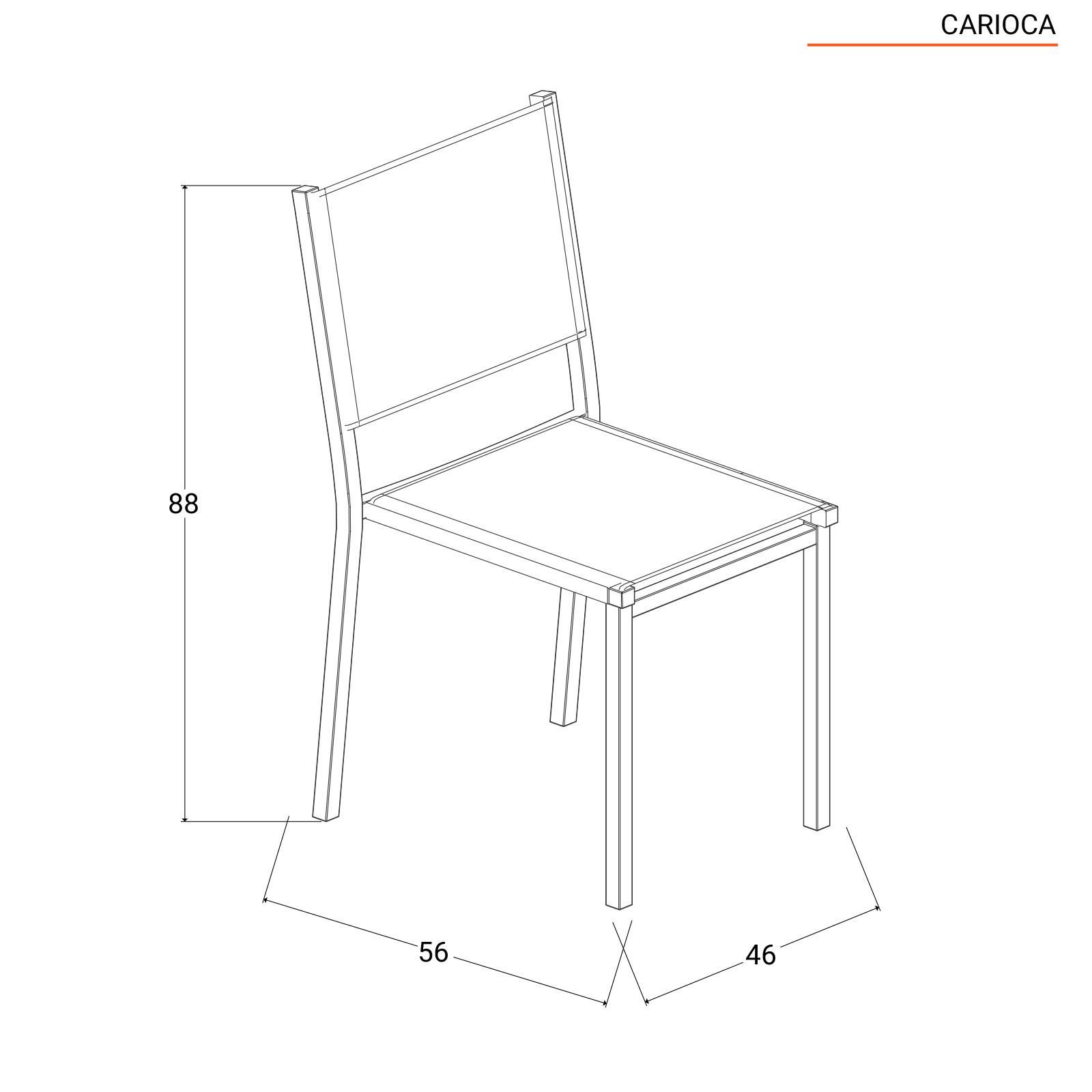 Sedia da giardino impilabile Alluminio Murano - Bianco/Tortora