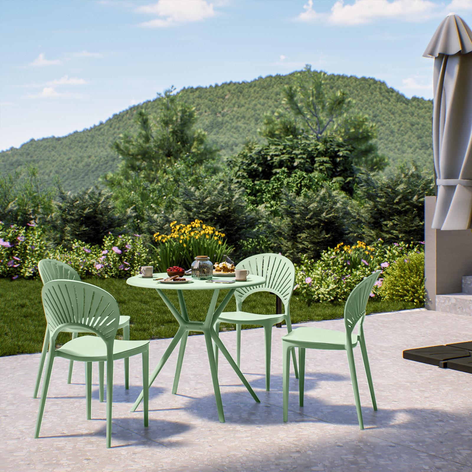 Rivestimento per sedia da giardino con schienale alto, 130 x