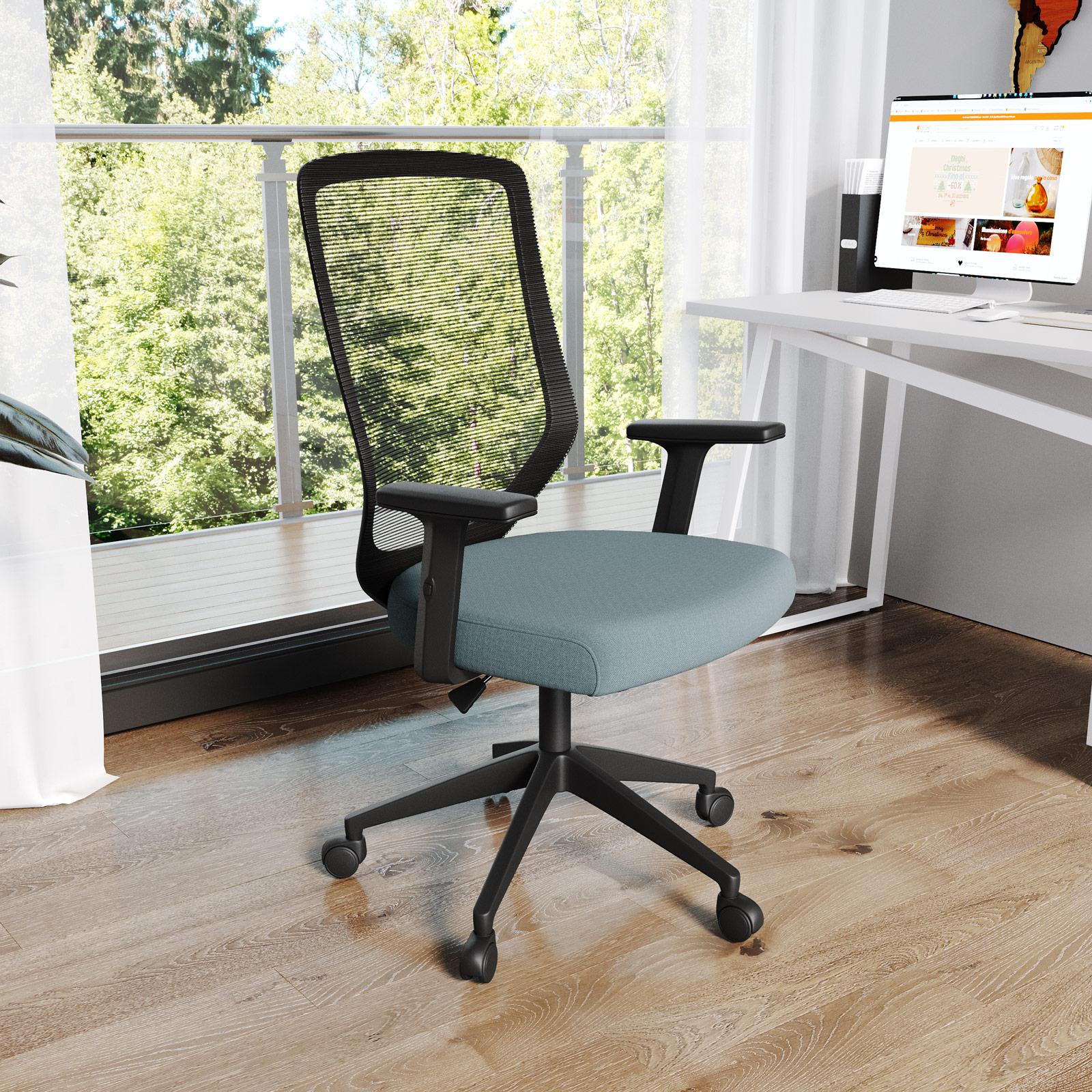Sedia Ufficio Bambini Inter Link Bonnie - Ergonomica Regolabile Con Base Cromata E Tessuto Mesh