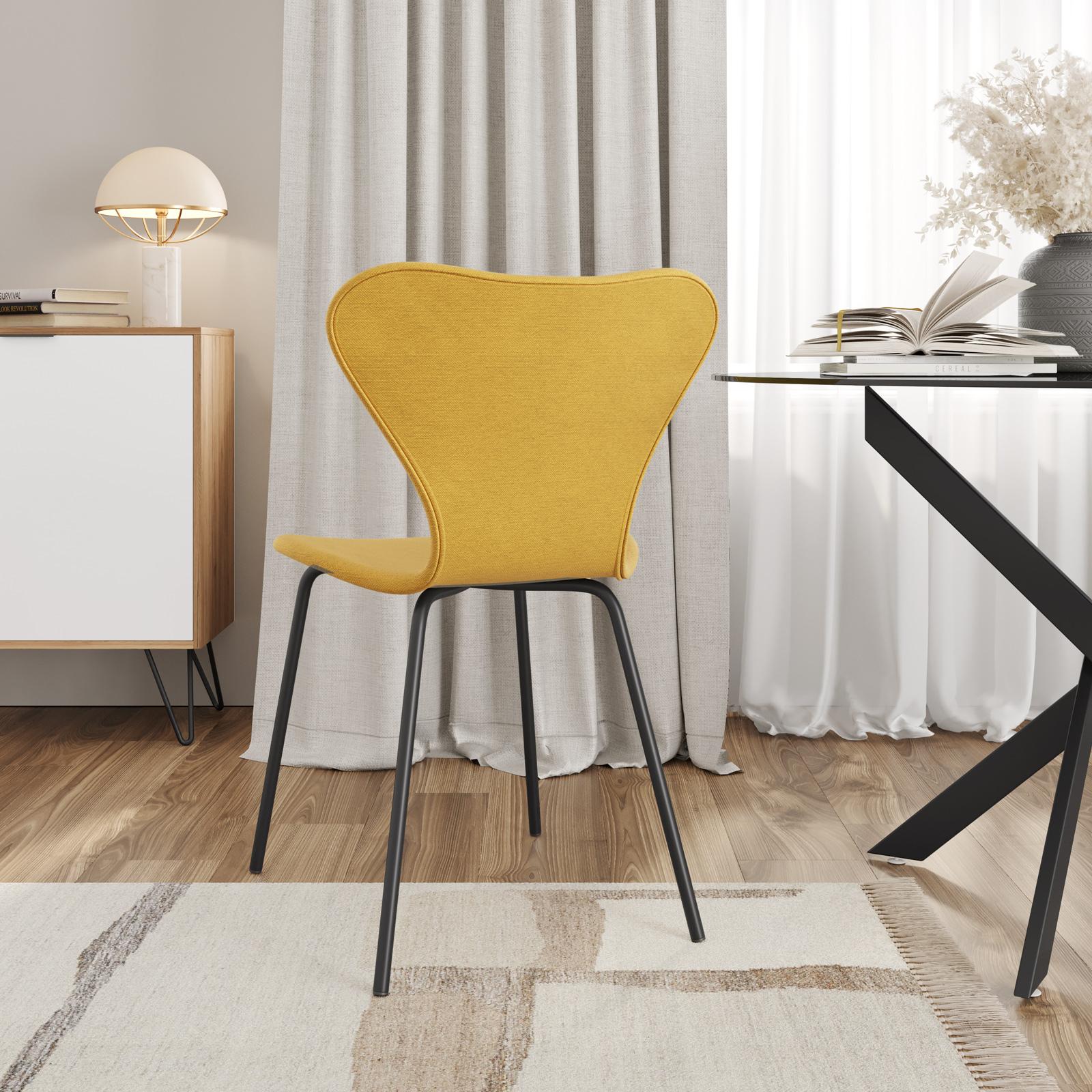 Sedia Ice Gialla Impilabile - Design Moderno, Per Interni/Esterni, Leggera E Resistente - Foto 3