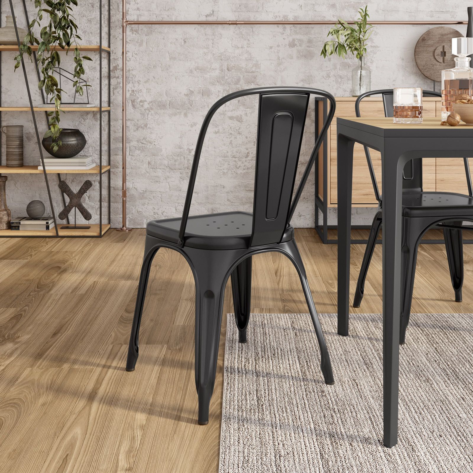 Sedia Industrial Chic Sedie Particolari Legno Sedia Con Schienale