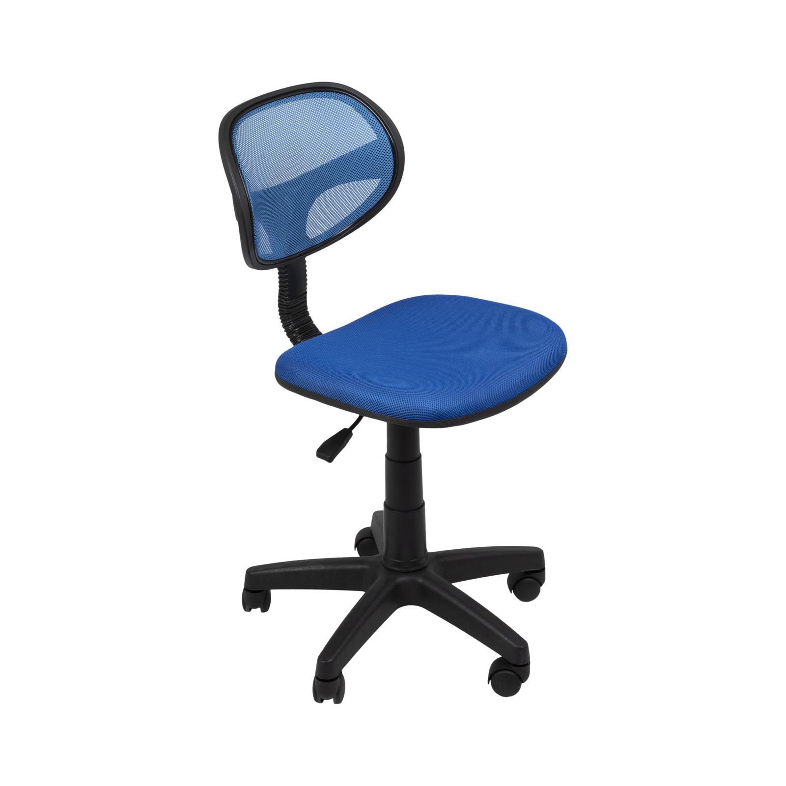 Marsail Sedia da ufficio Criss Cross con ruote: sedia da ufficio con gambe incrociate in pelle PU, ampia sedia da scrivania senza braccioli, girevole, regolabile in altezza, sedia da trucco per
