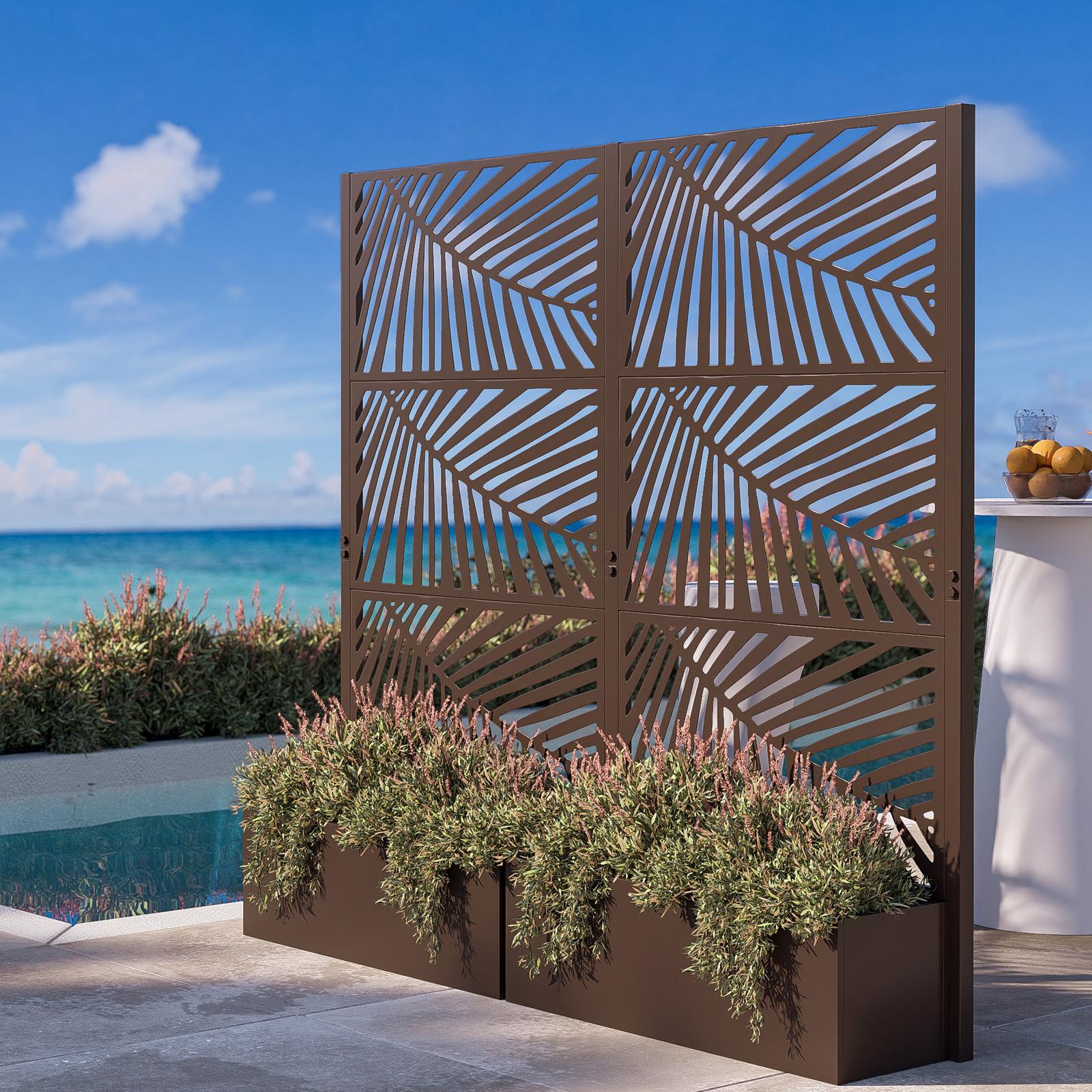 Panca da Giardino, per 2 Persone, Rose Decorative, Terrazzo