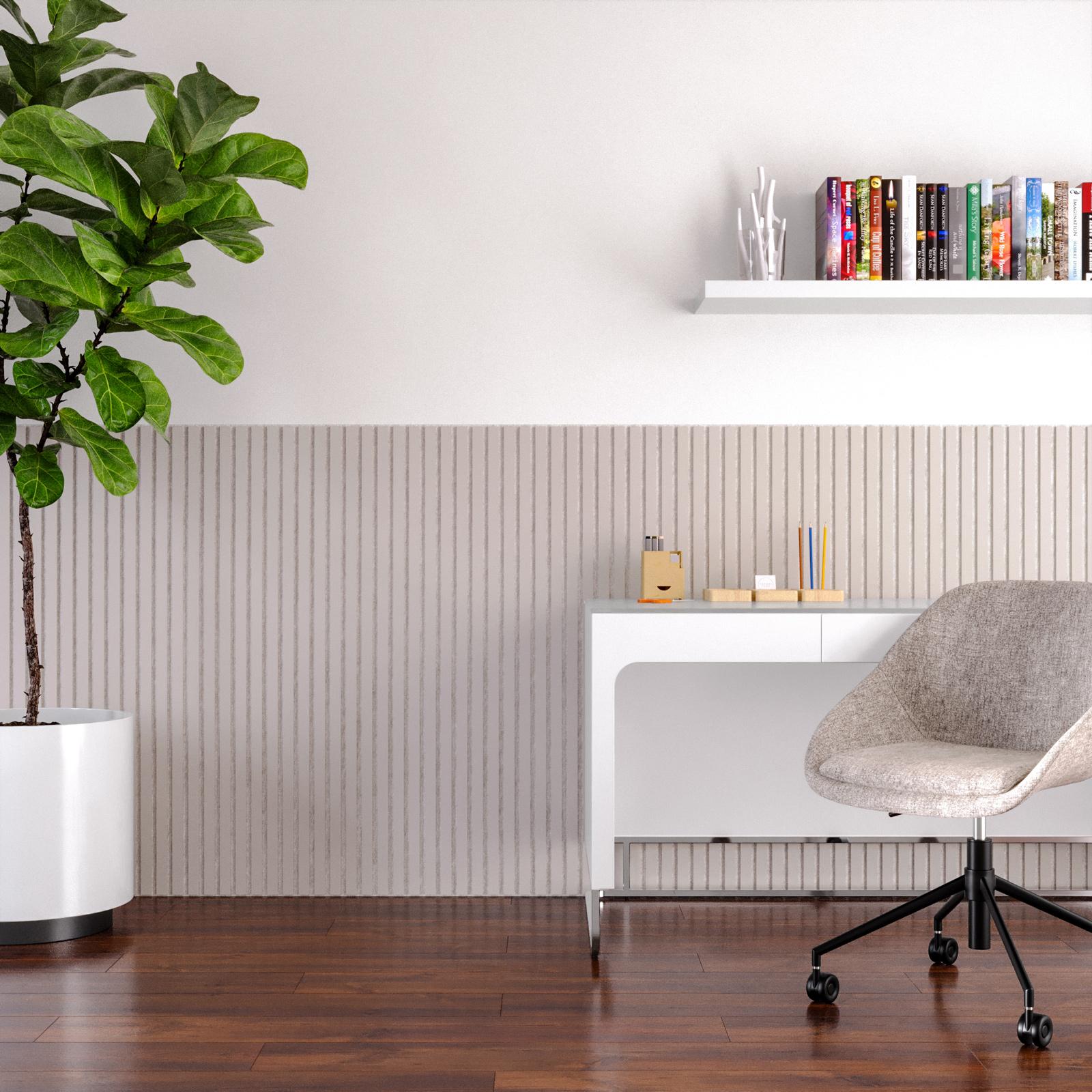 Pannello Fonoassorbente Keyhelm 120x60cm - Made In Italy, Per Studio E Ufficio, Colore Cenere - Foto 4