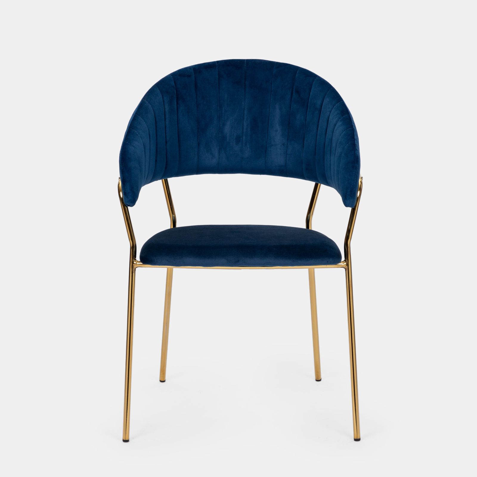 Set di 2 sedie in legno blu impagliate CENISIA