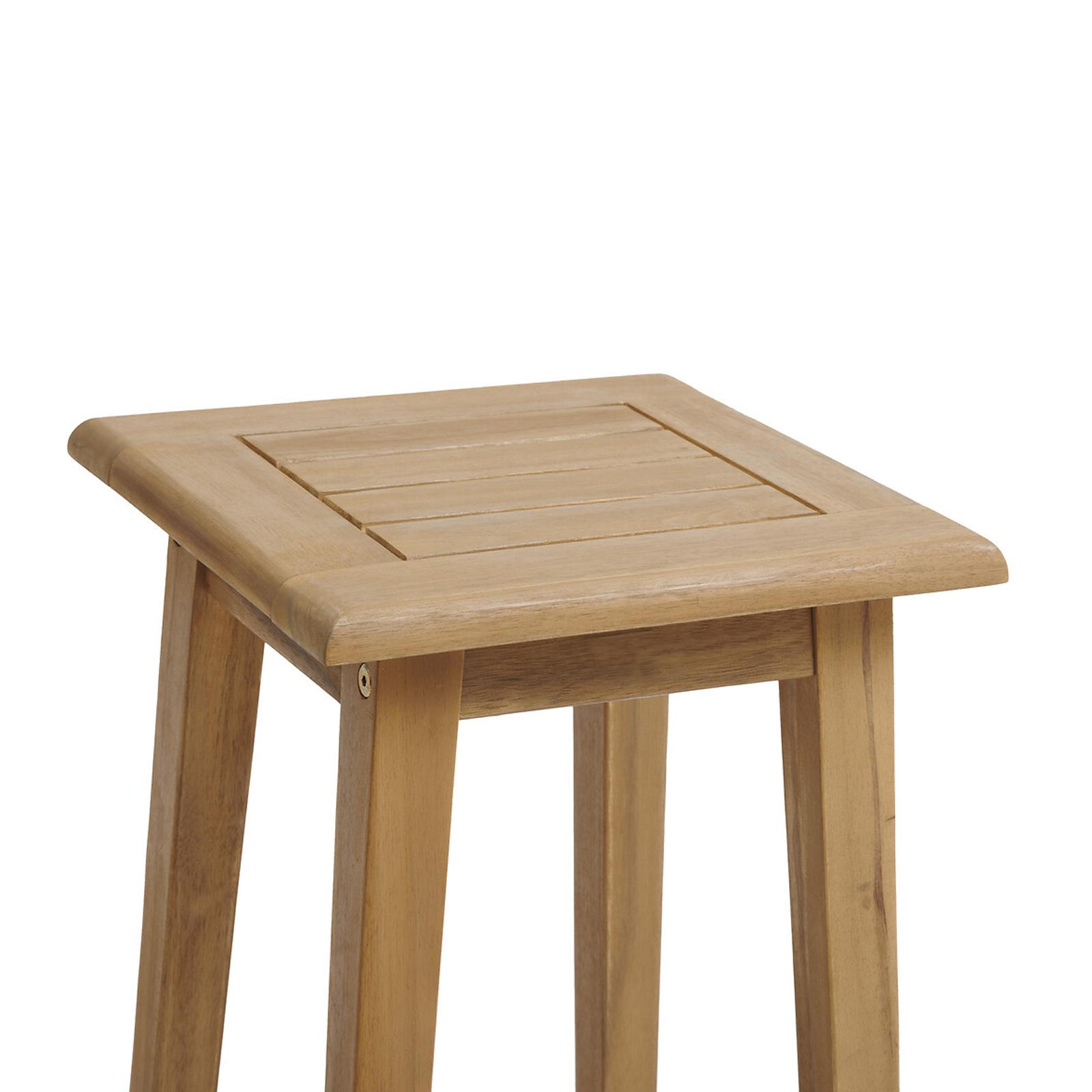 JONATHAN Y Porto Sgabelli Da Bar In Legno Di Acacia Con Braccioli E Cuscini – Beige/Teak Chiaro – Set Da 2, Portata 158 Kg