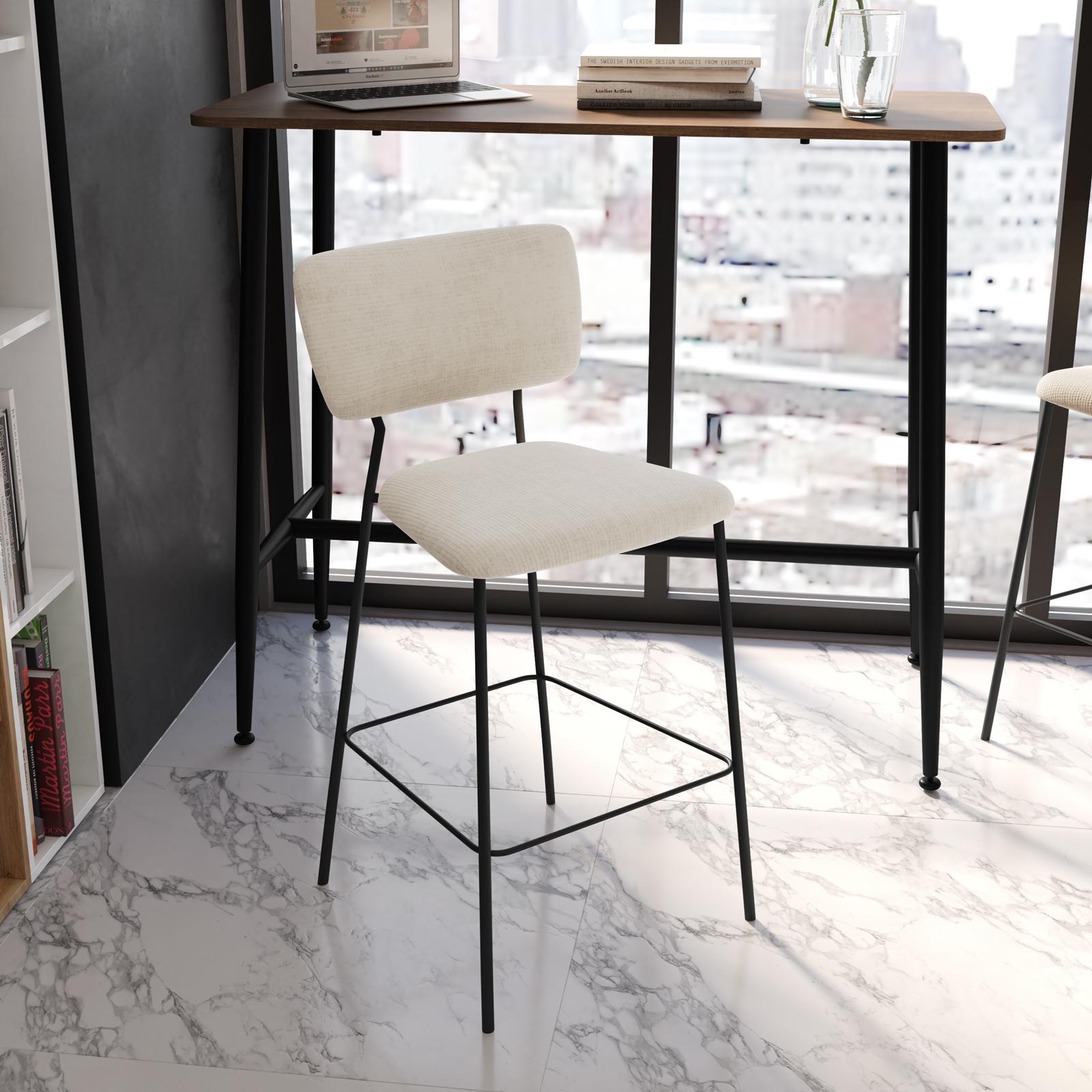 Set Di 2 Sgabelli Contenitori Rotondi Imbottiti - Grigio Chiaro, Con Anello Metallico E Coperchio Rimovibile, Per Soggiorno E Camera