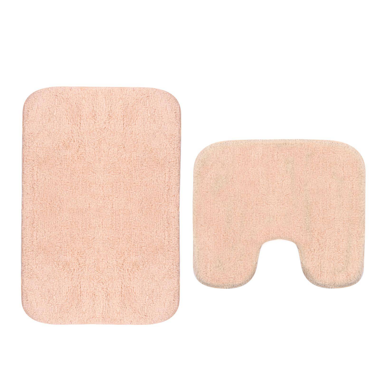 PandaHome Tappetino Bagno 100% Cotone 50x80 Cm - Morbido E Assorbente (Beige)