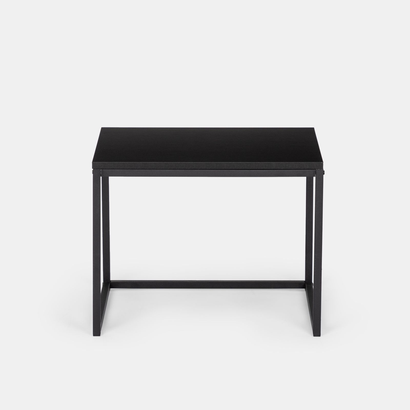 Set di 2 tavoli in rattan nero naturale fatti a mano resistenti ai raggi UV Cesantico