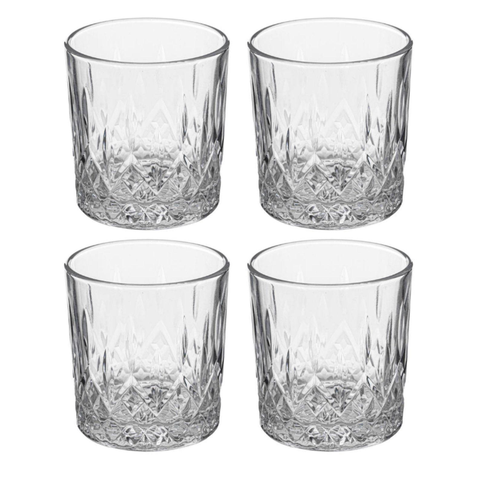 Set 6 Bicchieri In Vetro Geo - Impilabili, 280 Ml, Design Con Linee Verticali, Per Acqua - Foto 9
