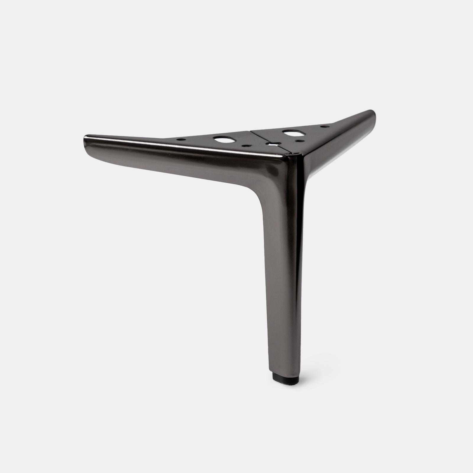 4 Piedini Per Mobili In Metallo Gambe Angolari 60 Mm Alte Divani Sedie Sgabelli Letti Armadietti Autofissanti Preforati Argento E Ottone Anticato 2,5 Pollici - Italia - Foto 12