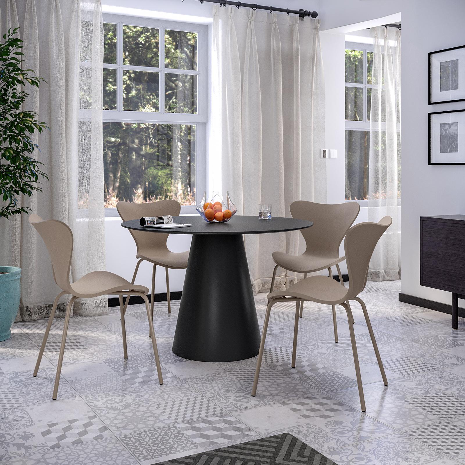 Granbest Coprisedia altamente elasticizzati per sedie da pranzo, universali, in tessuto jacquard, protezioni rimovibili per sala da pranzo, cucina, ristorante e hotel (set da 6, grigio chiaro