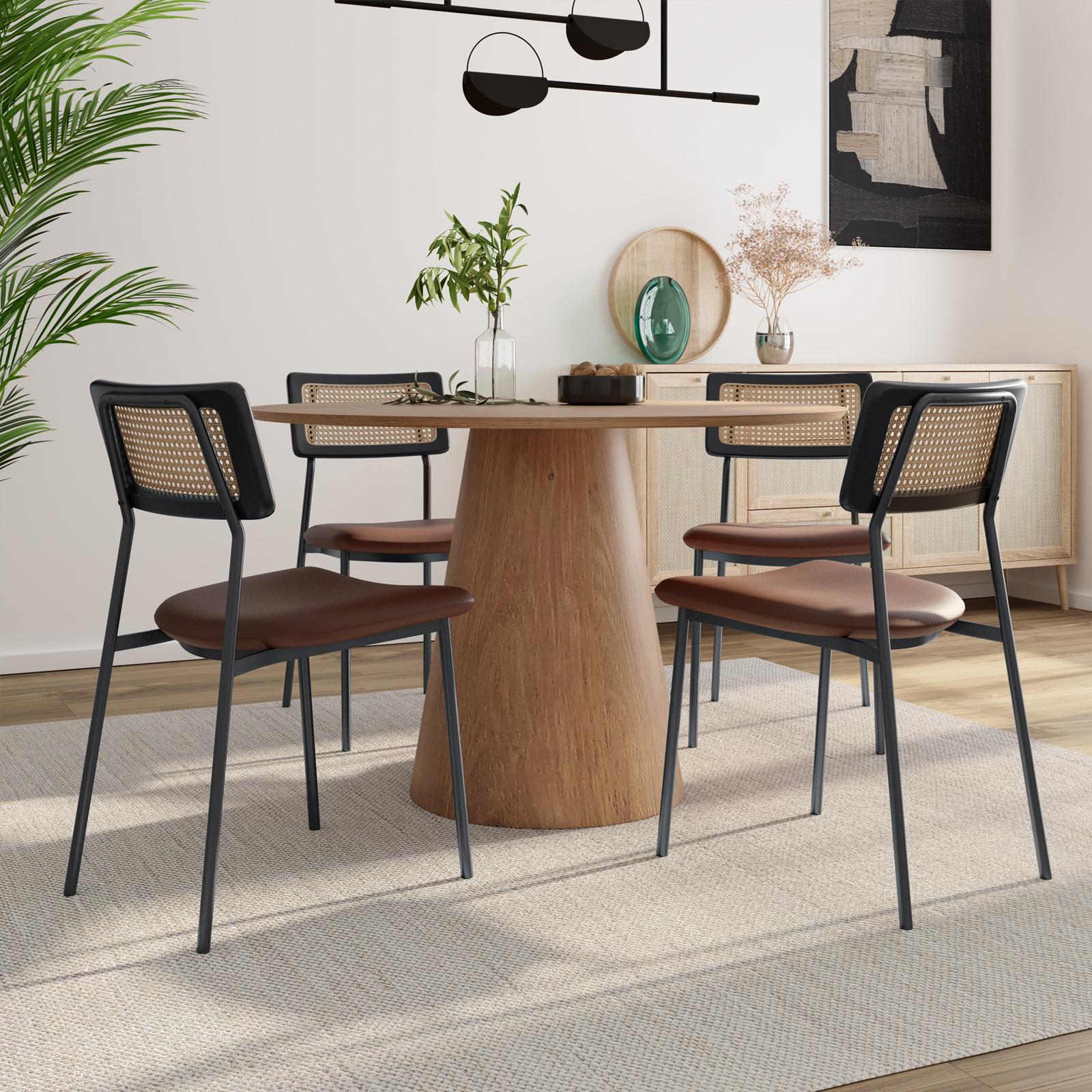 Abbinare Tavolo Con Sedie Nere Set Sedie In Similpelle Caffé Con