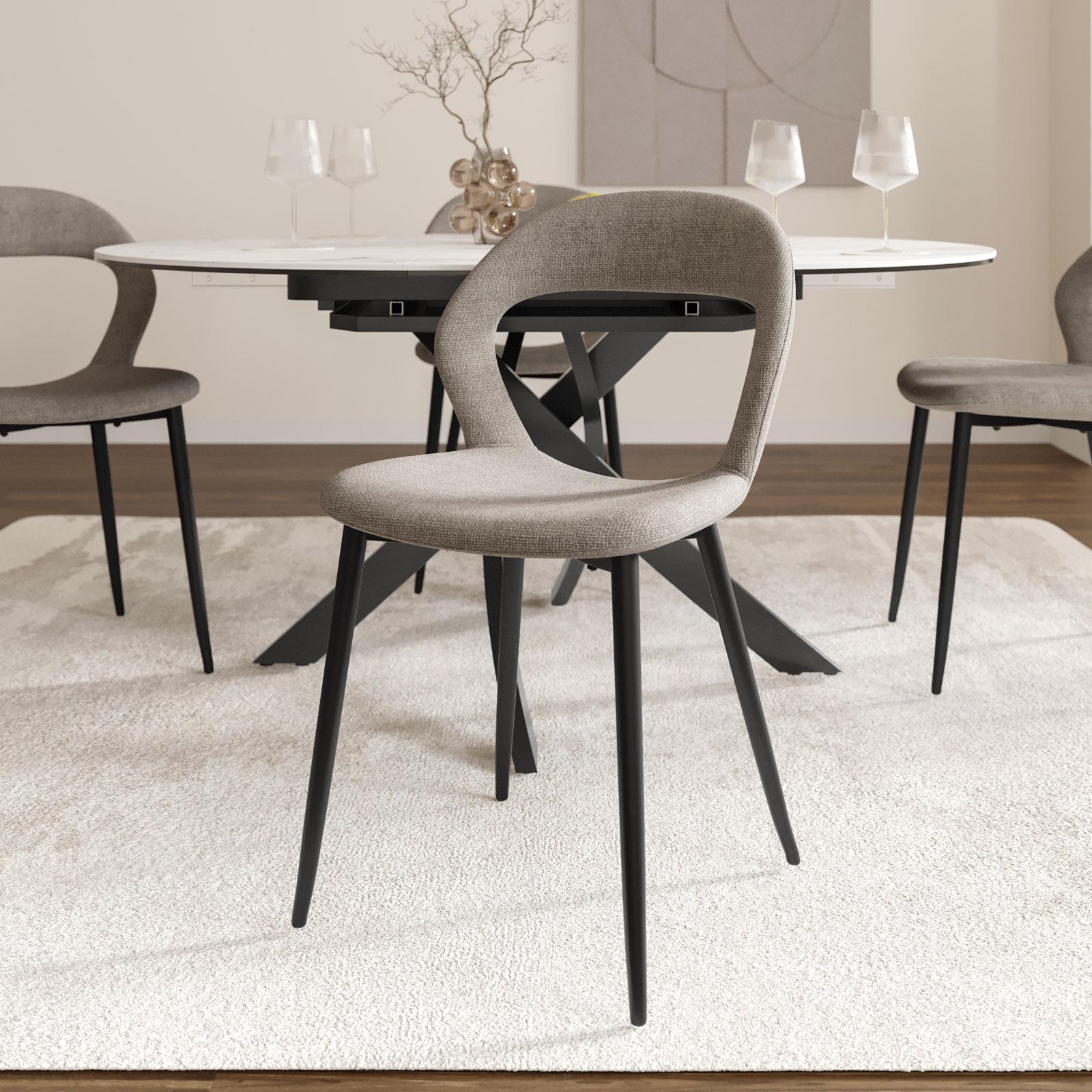 Set Di 4 Sedie Da Giardino In Polyrattan Impilabili Con Cuscini Da 7 Cm Capacita Di Carico 160 Kg Set Sedie Per Terrazze E Balconi Nero 67804855