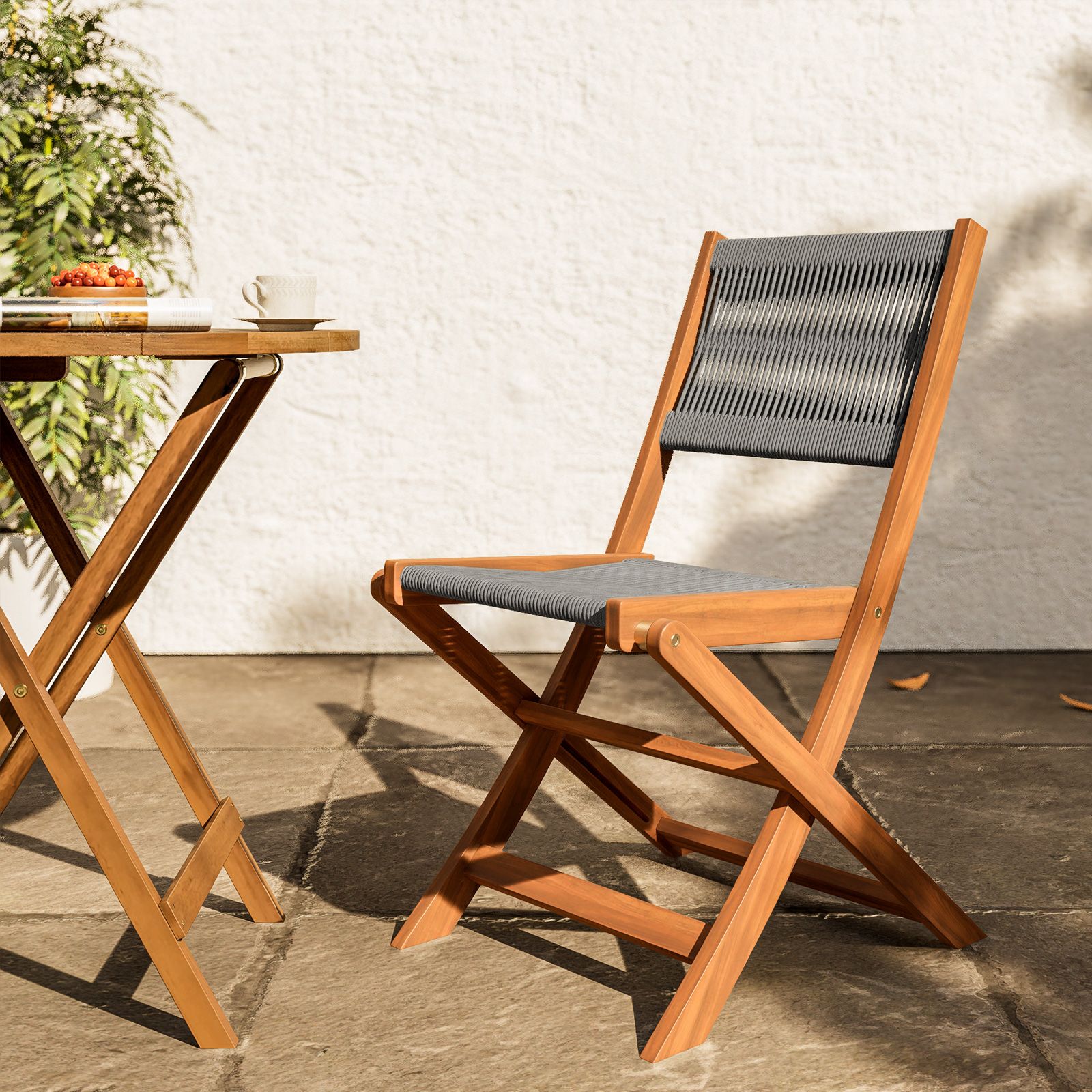 Sgabello Pieghevole Axentia - Robusto Fino A 150 Kg, Comodo Da Trasportare, Perfetto Per Viaggi, Picnic E Giardinaggio - Foto 4