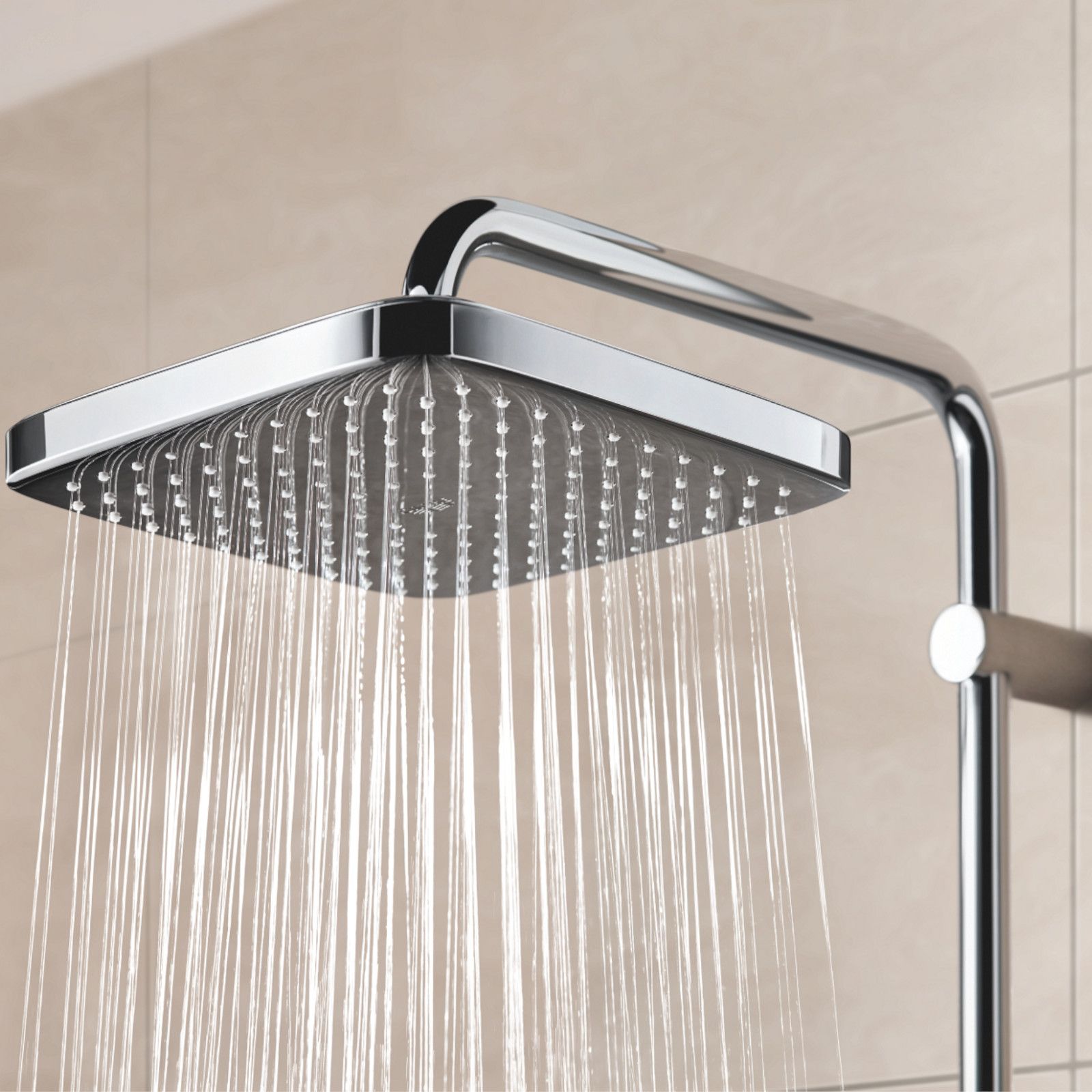 Set doccia con soffione e miscelatore esterno termostatico - Vitalio Start di  Grohe