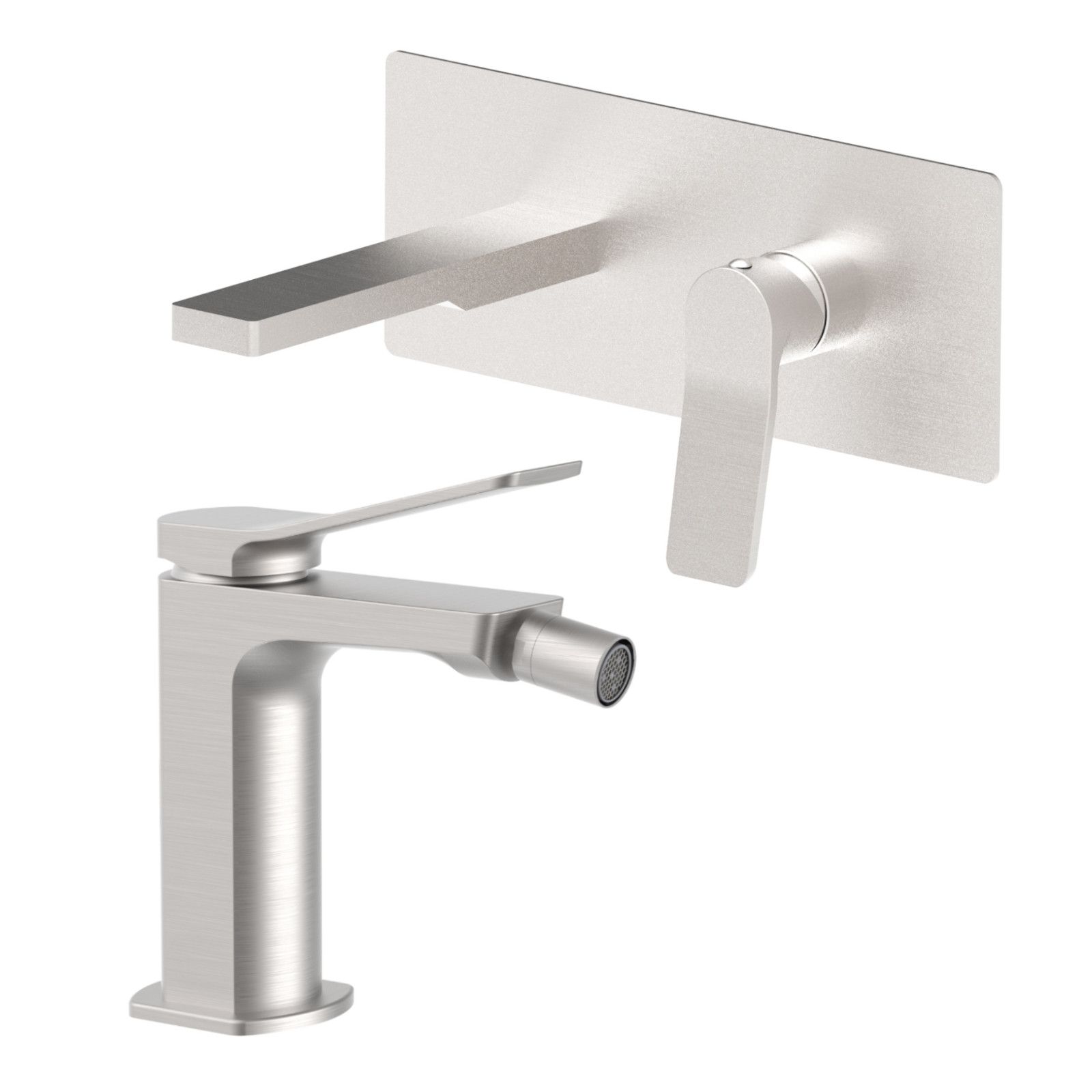 Paffoni Tilt set rubinetti monocomando per lavabo e bidet senza