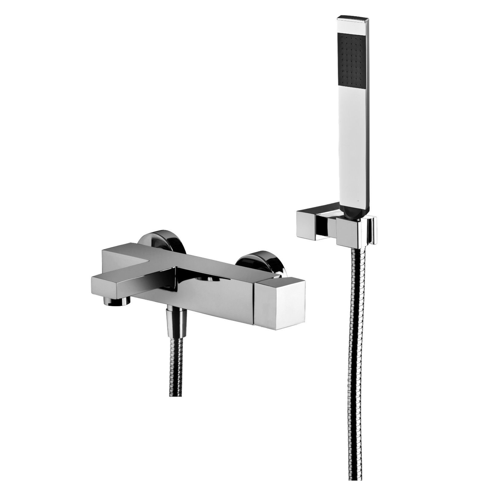 Set miscelatore lavabo e bidet canna orientabile con esterno vasca cromato  - Elle di Paffoni