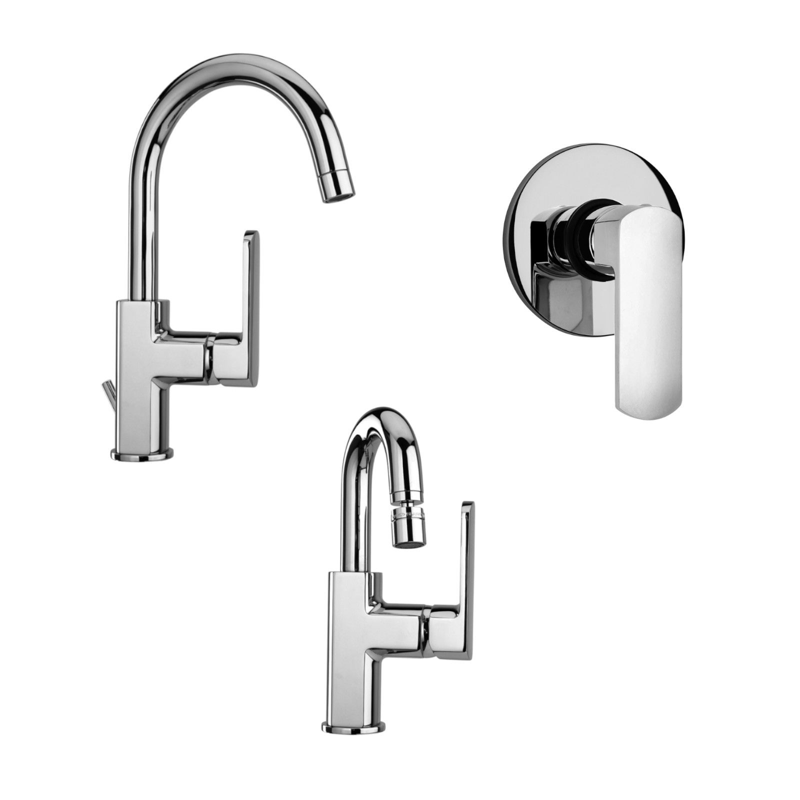 Piantana bagno water bidet in ottone cromato, componenti orientabili - piantana  bagno