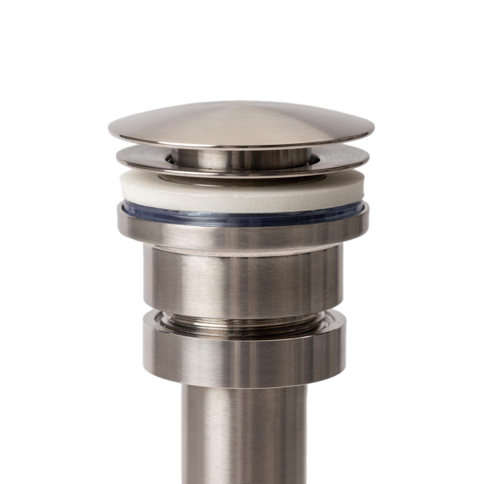 Sifone Per Lavabo Bagno Nero Opaco - Con Piletta Click Clack, Attacco Universale Tondo - Foto 10