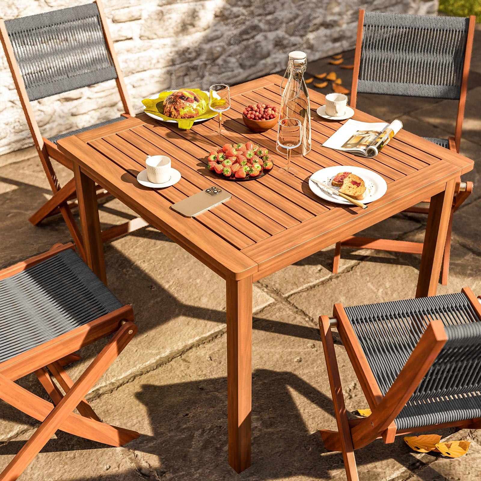 Tavolo Sedie Pieghevoli Legno Offerta Arredo Per Esterni Maggie