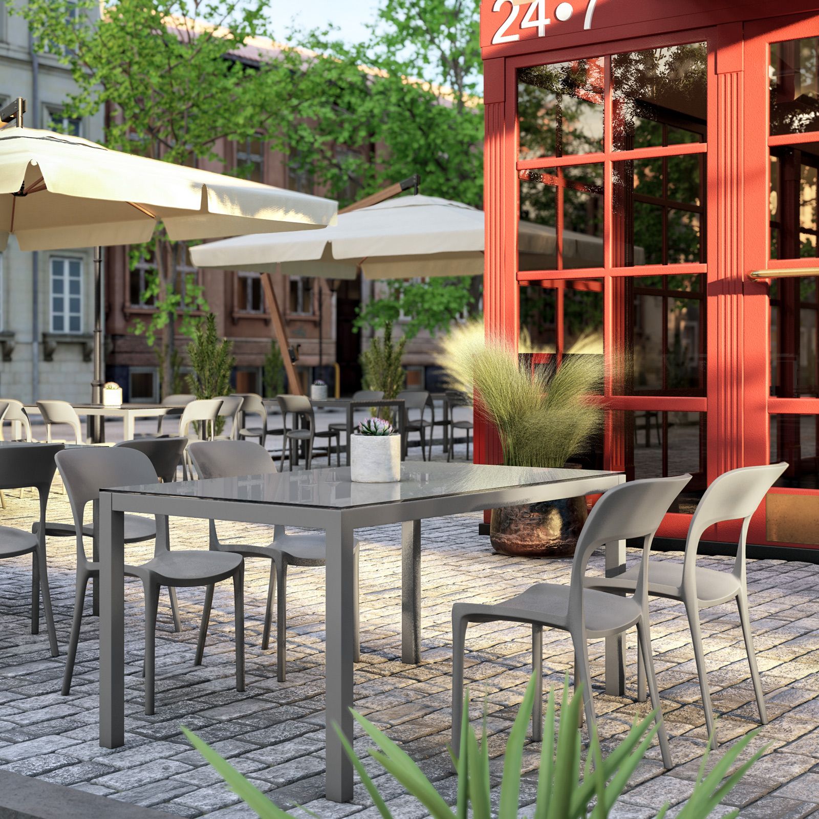 Set Tavolo Allungabile Sedie E Tavoli Per Esterno Ristorante Set