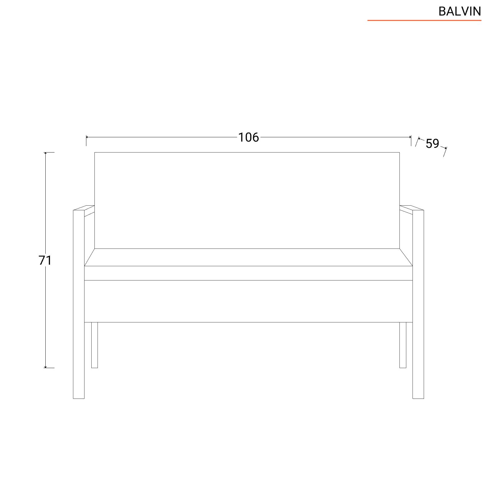 Poltrona sospesa da giardino 95x195h cm in metallo e intreccio effetto  vimini - Amigo