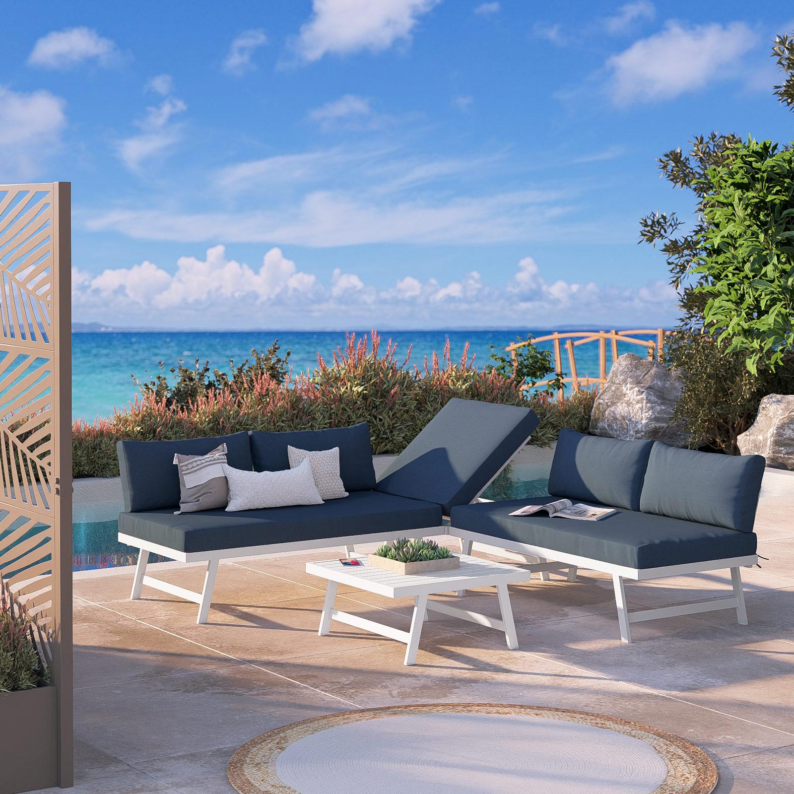 Divani Da Esterno Trova Prezzi Set Di Mobili Da Giardino In Corda - Main Image