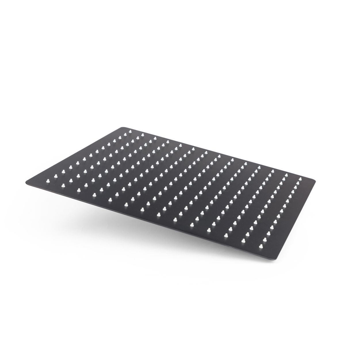 Set Incasso Doccia Con Deviatore Con Braccio Doccia 40 Cm E Soffione 30x30 Cm Nero Acq5