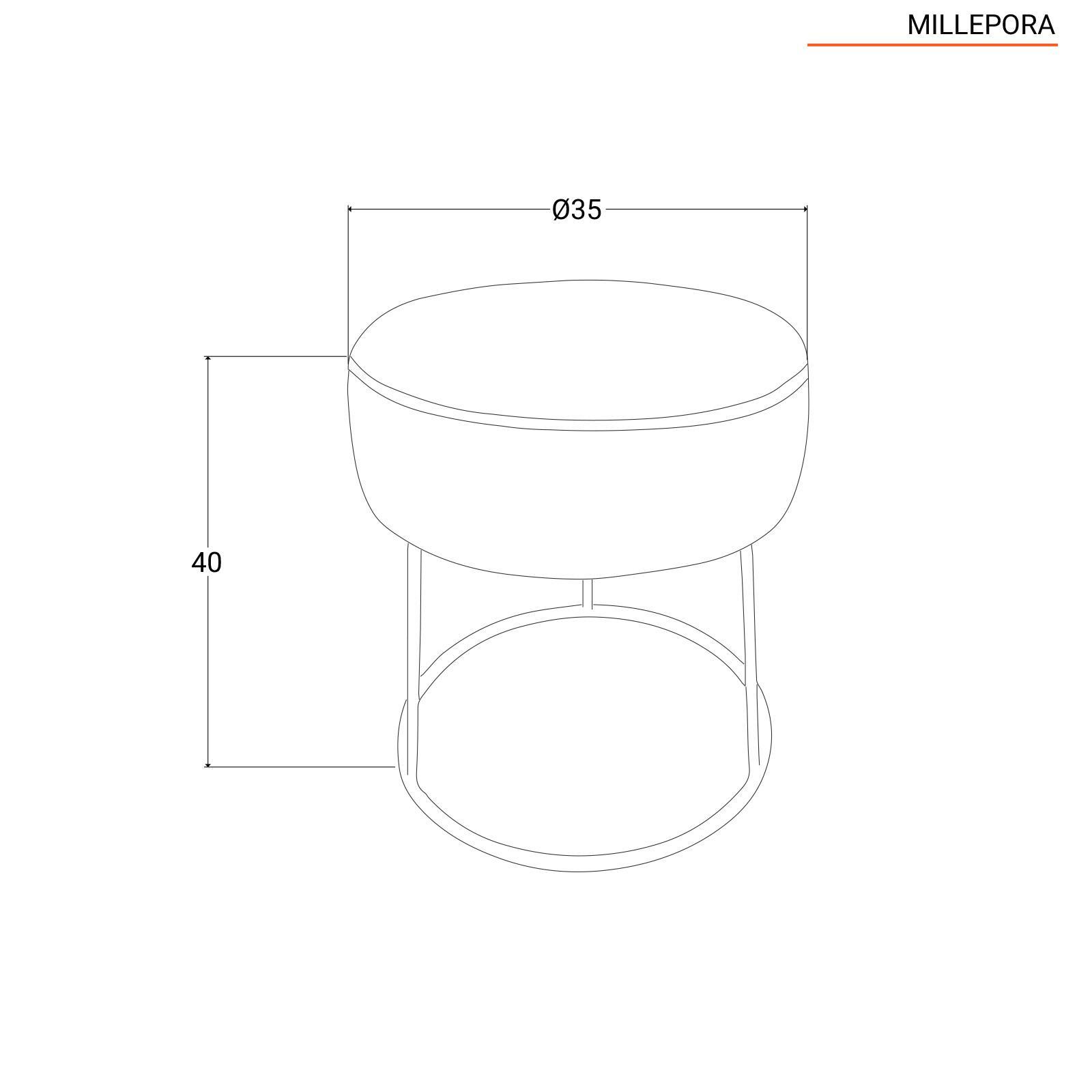HIGOGOGO Pouf Rotondo Imbottito, Lungo In Finta Pelliccia Con