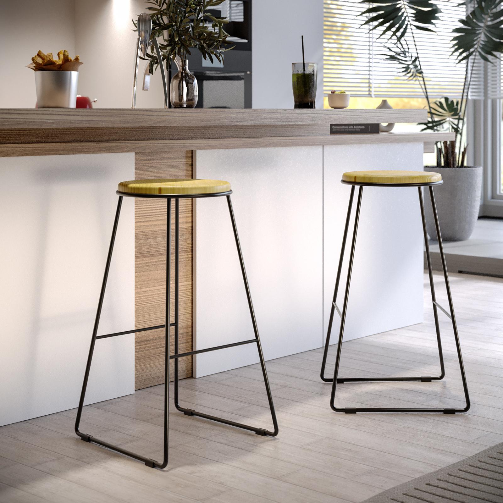 DanDiBo Sgabello Portavasi In Metallo Oro E Nero 70 Cm - Fioriera Rettangolare
