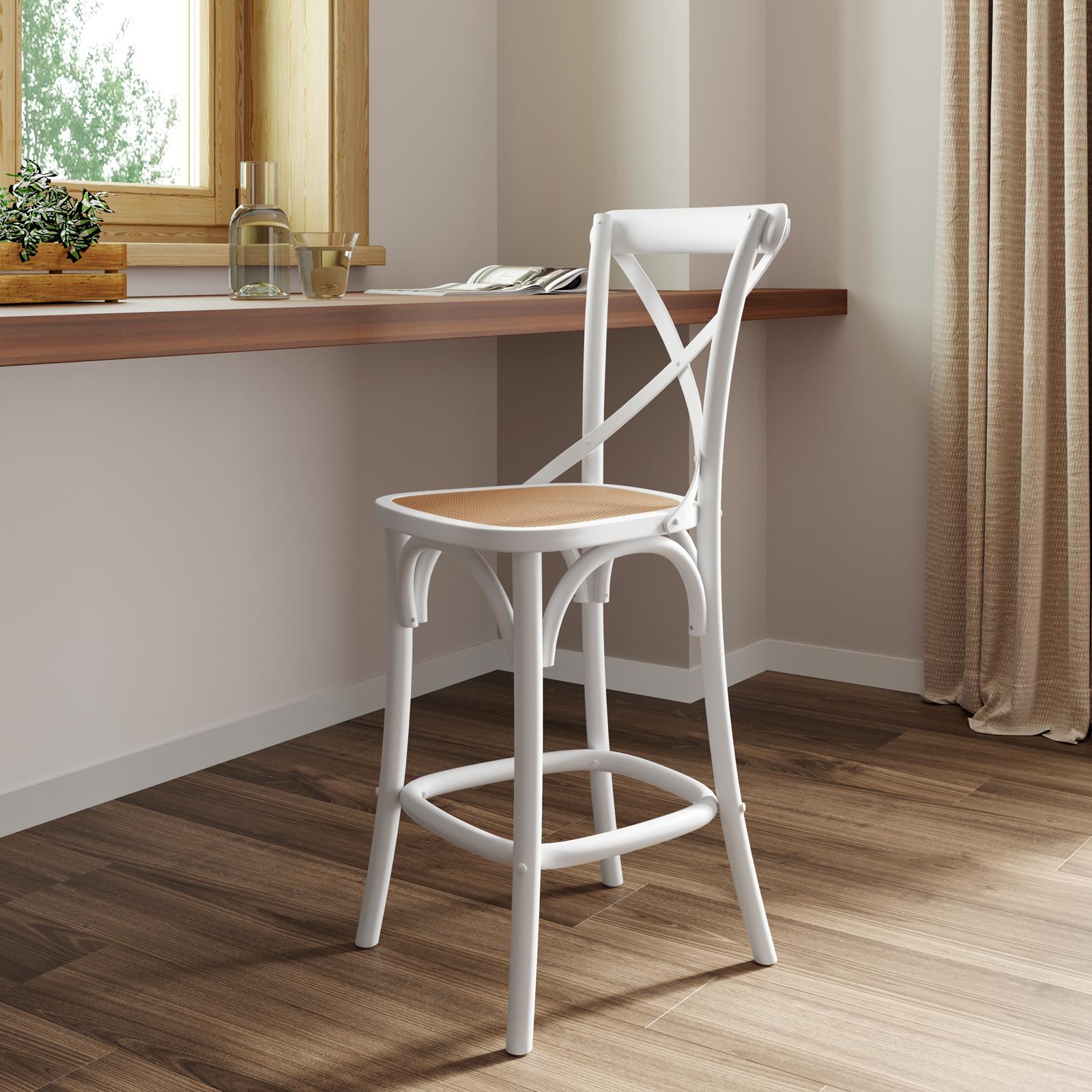 Sgabello Legno Sgabelli Rattan Bianco Sgabello In Legno Di Olmo