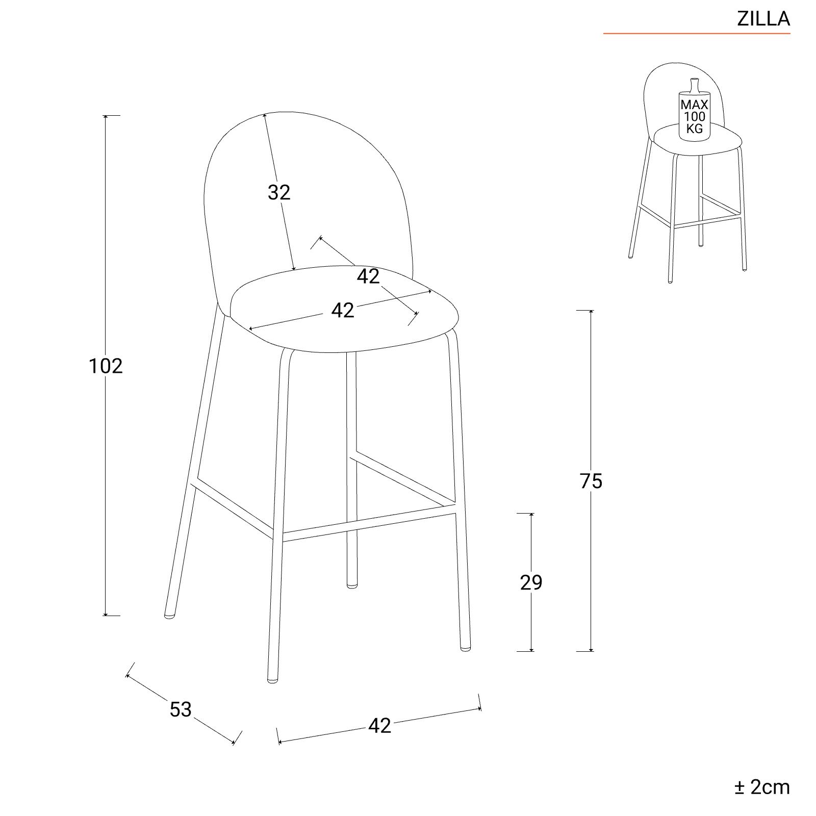 Sgabello in velluto verde scuro con gambe oro - Zilla