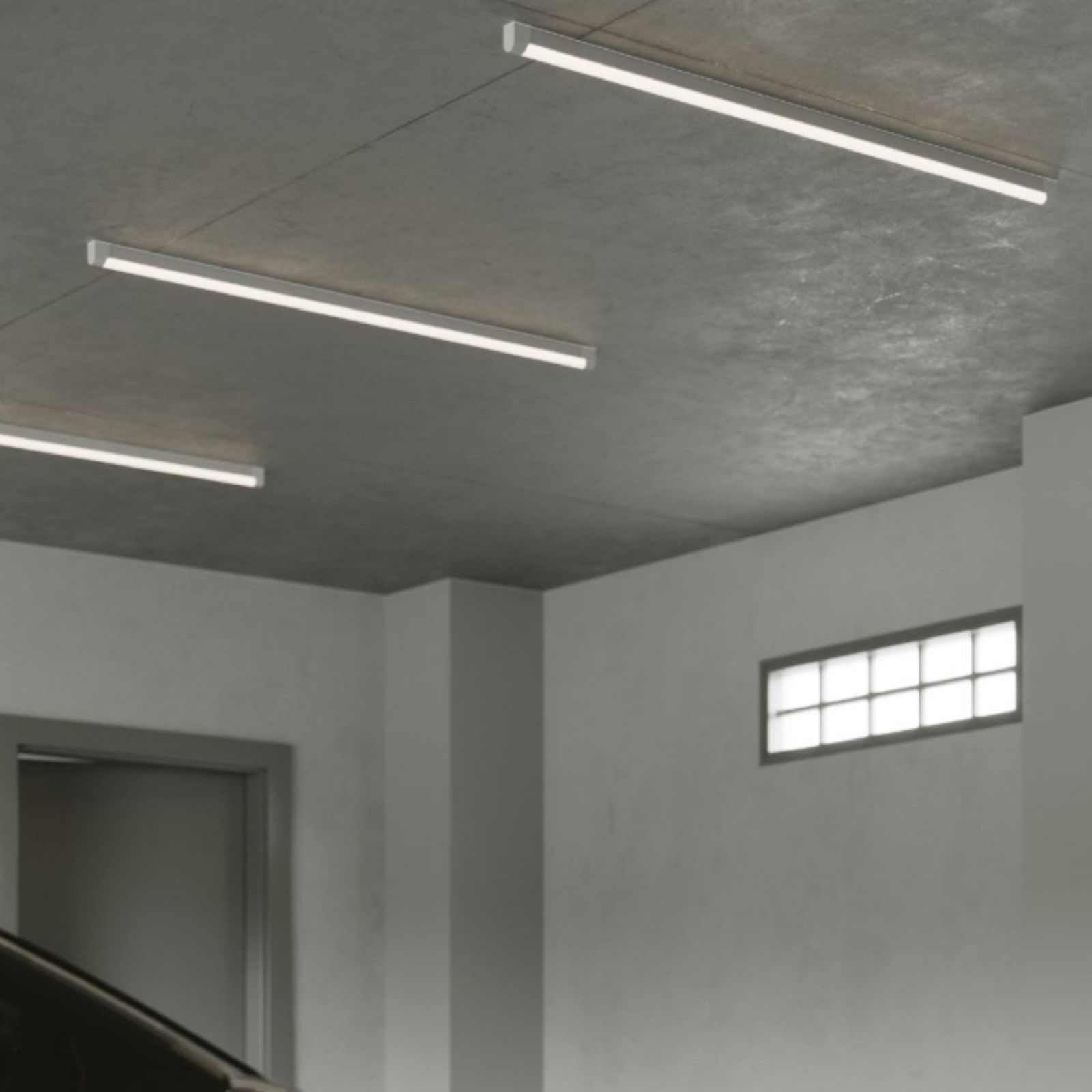 Sotto pensile led ultra sottile 60 cm in alluminio bianco