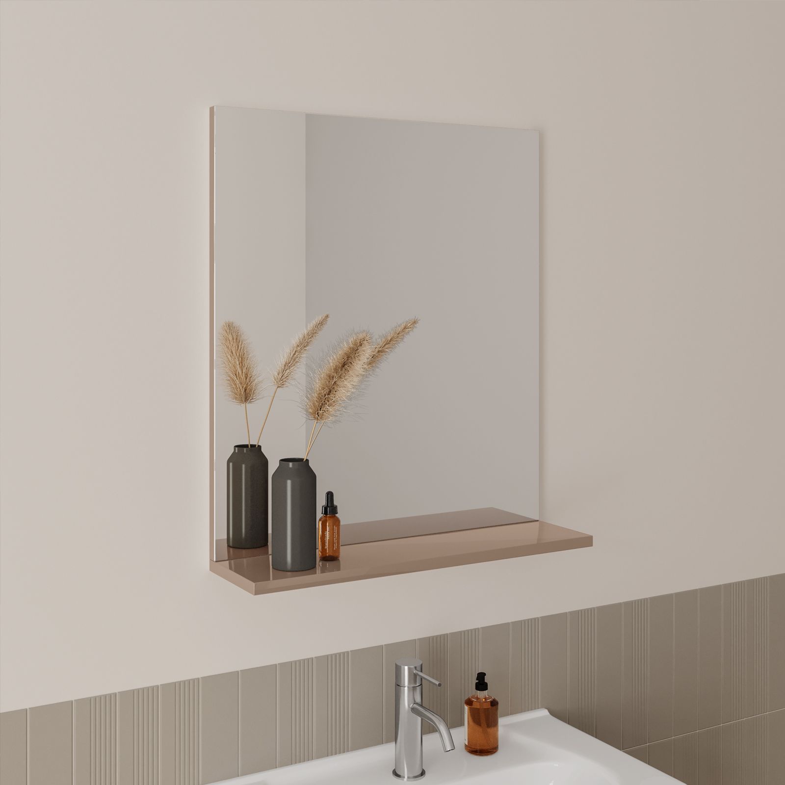 Drawer- Specchio bagno contenitore mensole, ripiani, scatoline a vista