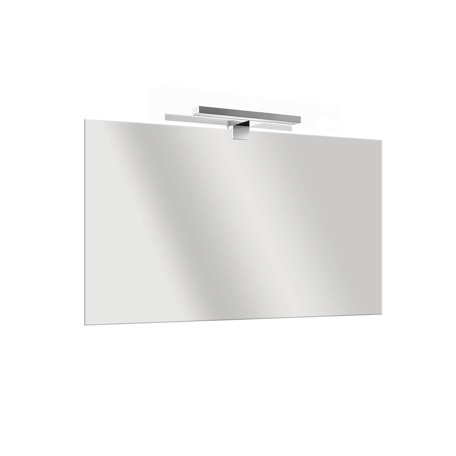 Specchio LED bagno 70x140 cm con cornice satinata, sensore touch-screen e  installazione reversibile