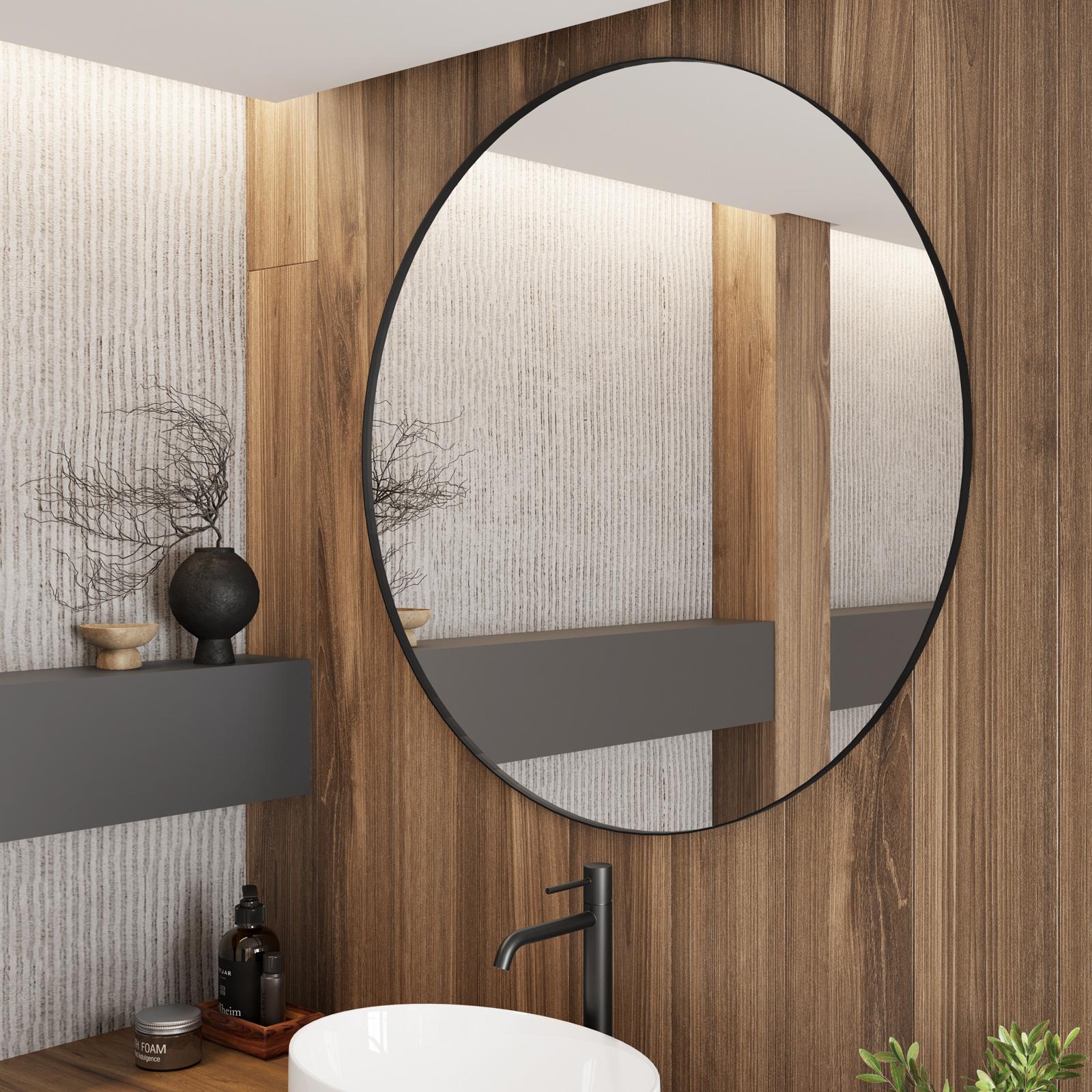 Specchio L. 80 x H. 180 cm Legno di paulownia Dorato effetto ottone Stile vintage HELOISE