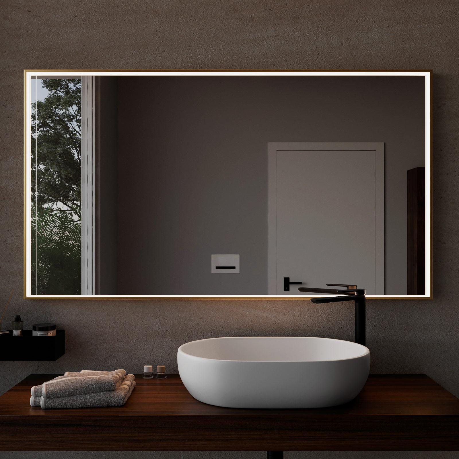TEHOME 50,8 x 76,2 cm, orientabile, rettangolare, oro spazzolato