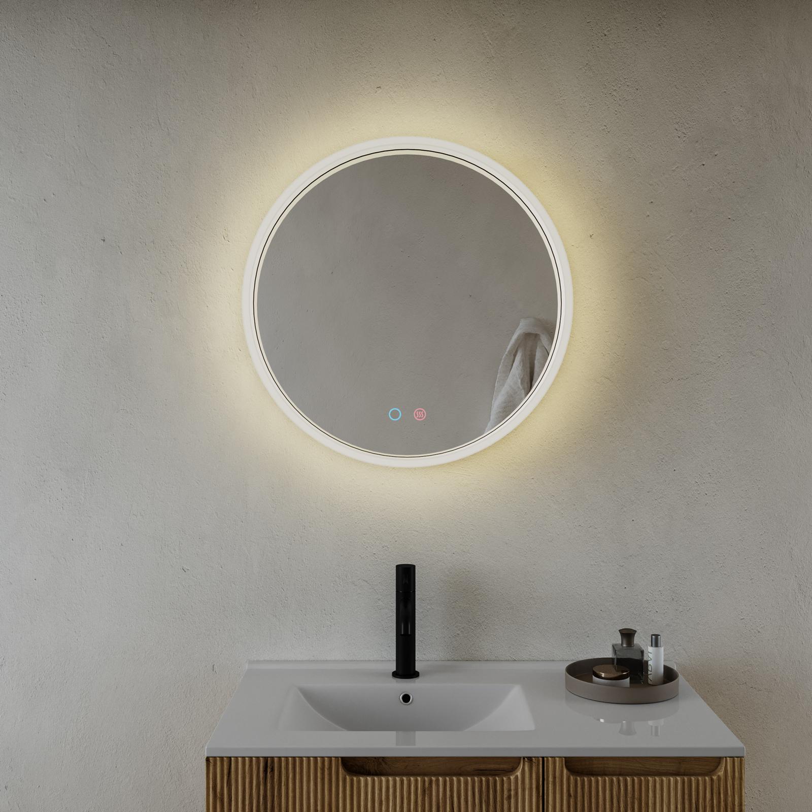 Rubinetto Lavabo Bagno A LED Nero KEOKBON – Miscelatore Con Luce A Cascata Che Cambia Colore, Ottone Massiccio