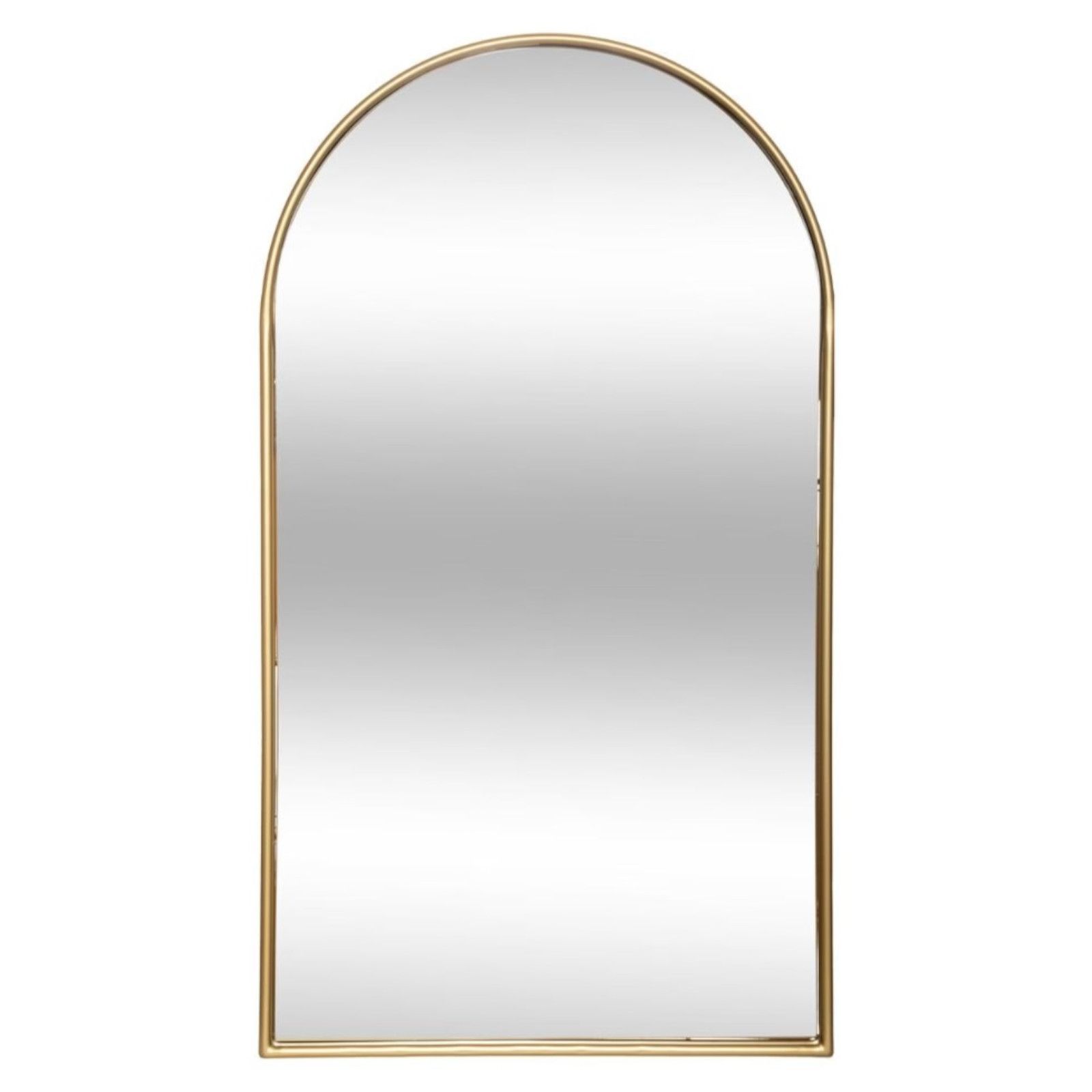 Specchio da parete 59,7x106,5h cm in metallo oro