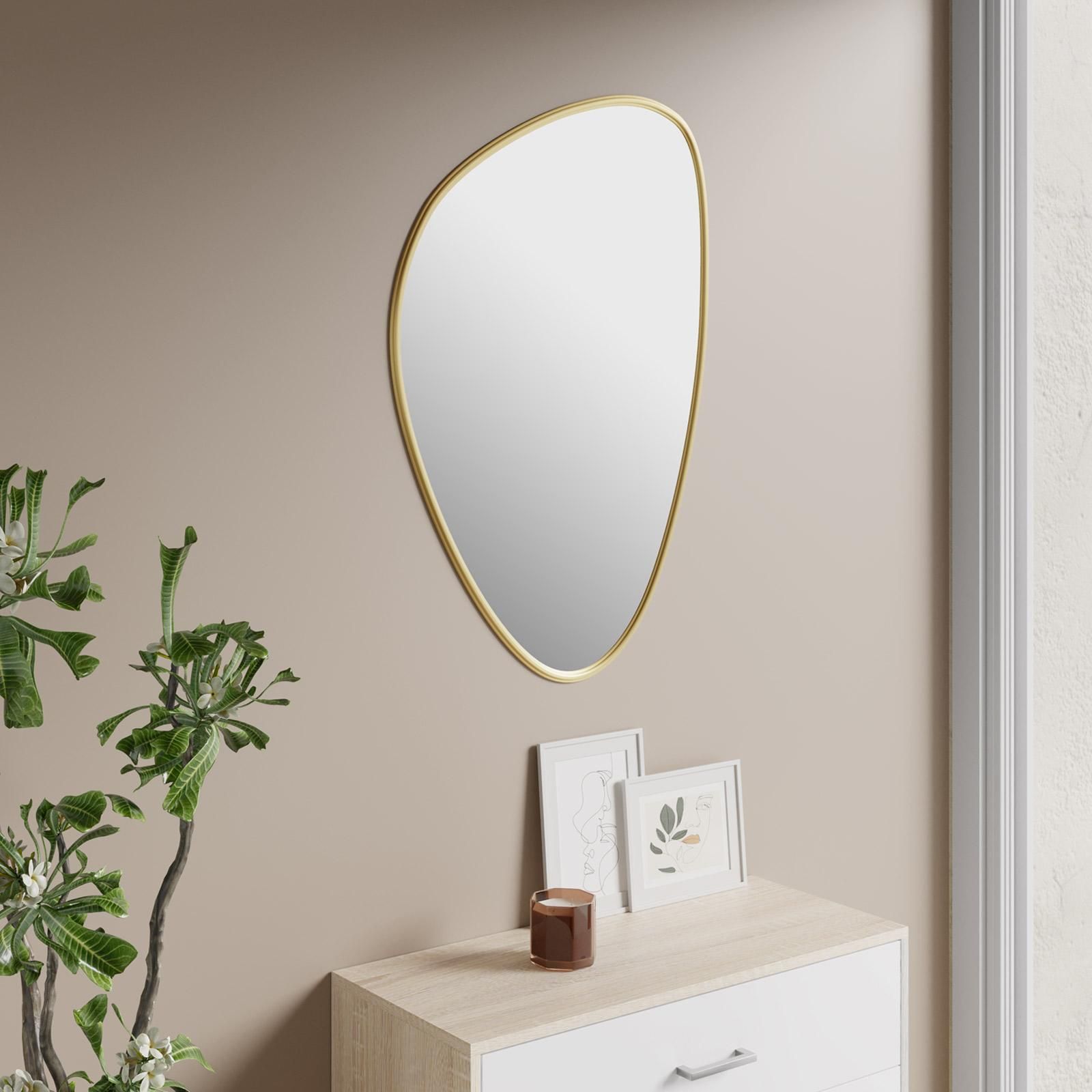 Specchio decorativo 60x90h cm con cornice dorata - Schele