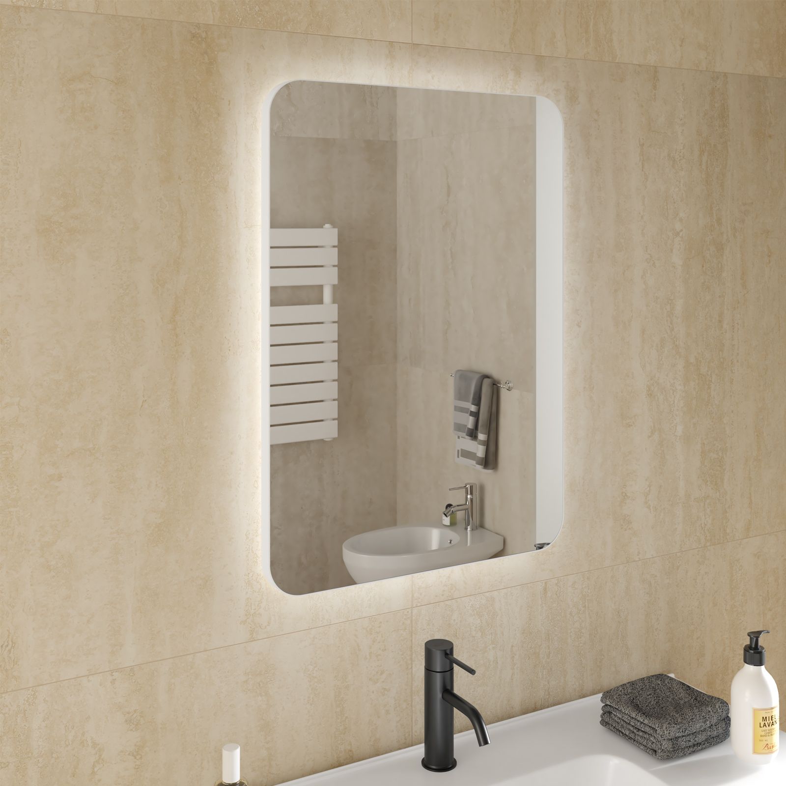 Colonna bagno sospesa 30x120 h cm bianco opaco