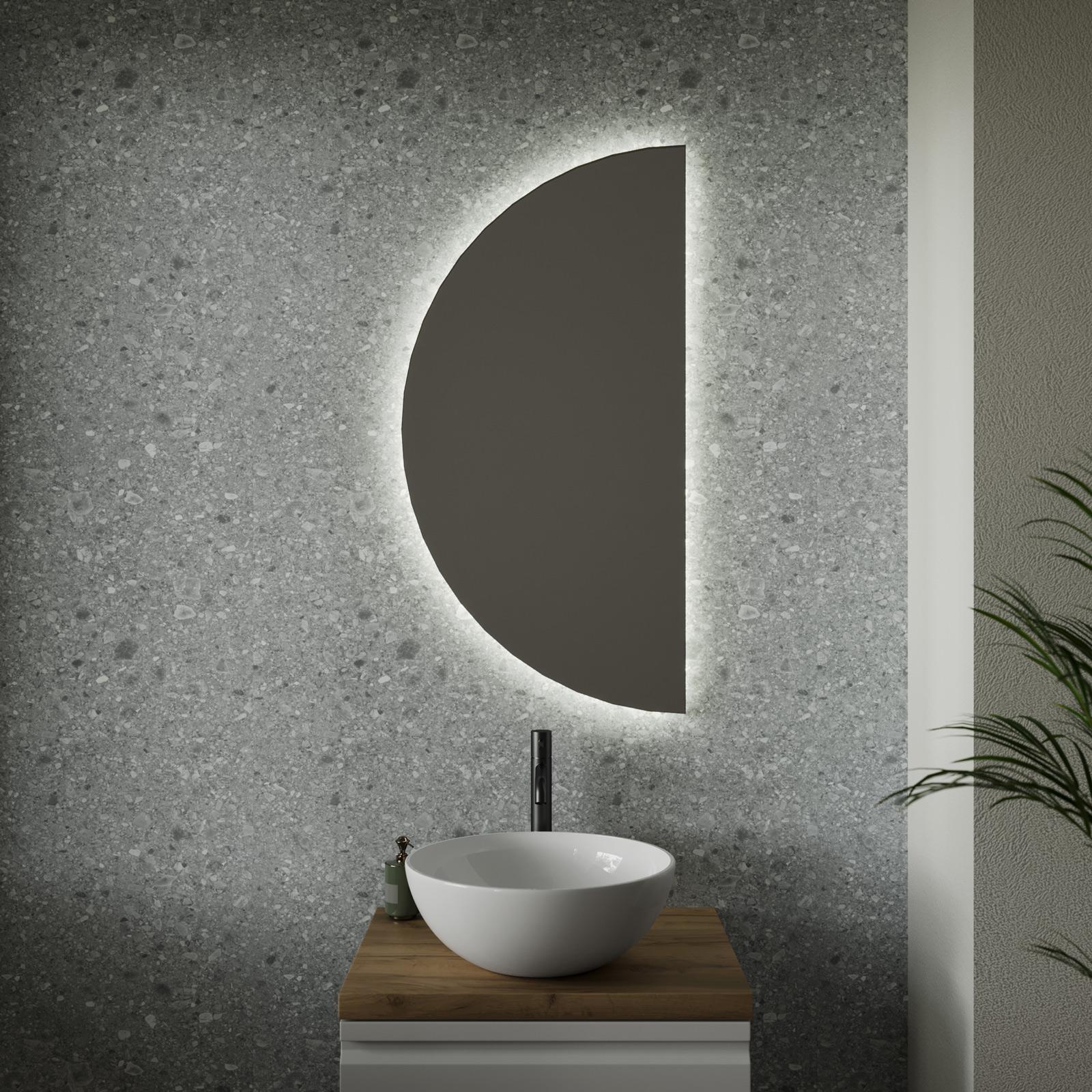 Specchio LED Per Bagno VIECHANRO 50x71 Cm – Illuminato, Antiappannamento, 3 Temperature Di Colore Dimmerabili, Vetro Temperato