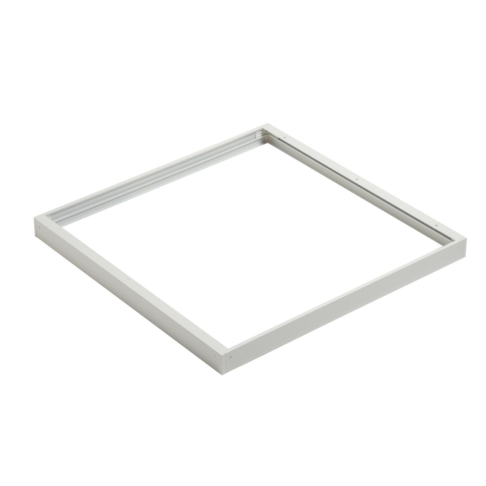 Pannello led sospeso 59,5x59,5 cm in alluminio bianco con diffusore acrilico