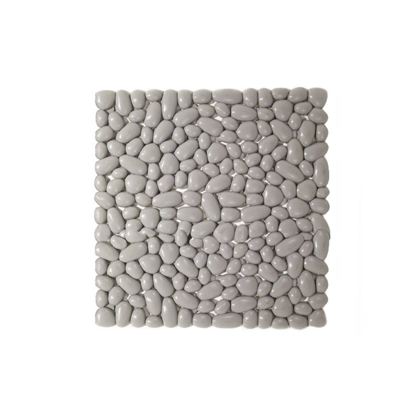 Tappetino antiscivolo Gedy Pietra per doccia in vinile grigio 55x55 cm