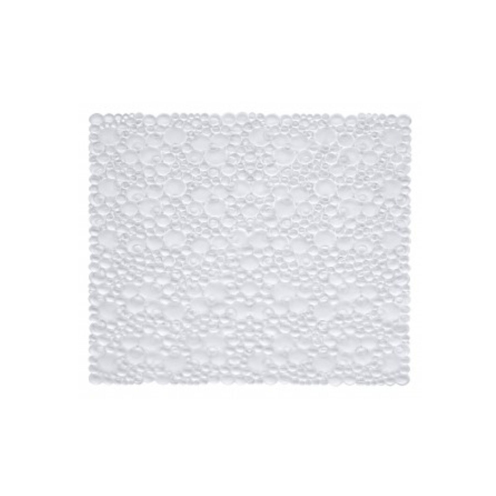 Tappeto antiscivolo 54 x 54 cm con bolle per doccia/vasca bianco