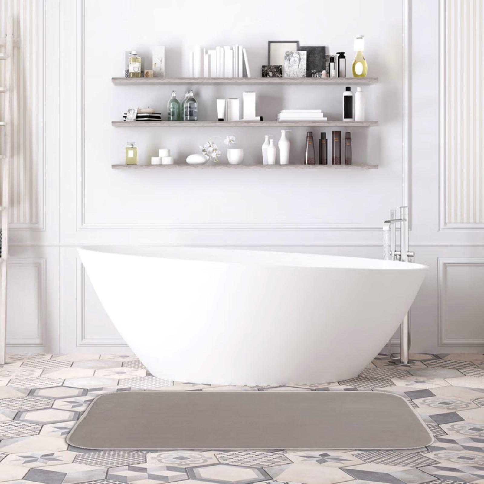 Tappetino Da Bagno Assorbente E Antiscivolo 74,9x43,2 Cm - Lavabile In Lavatrice - Per Cucina, Camera E Ingresso