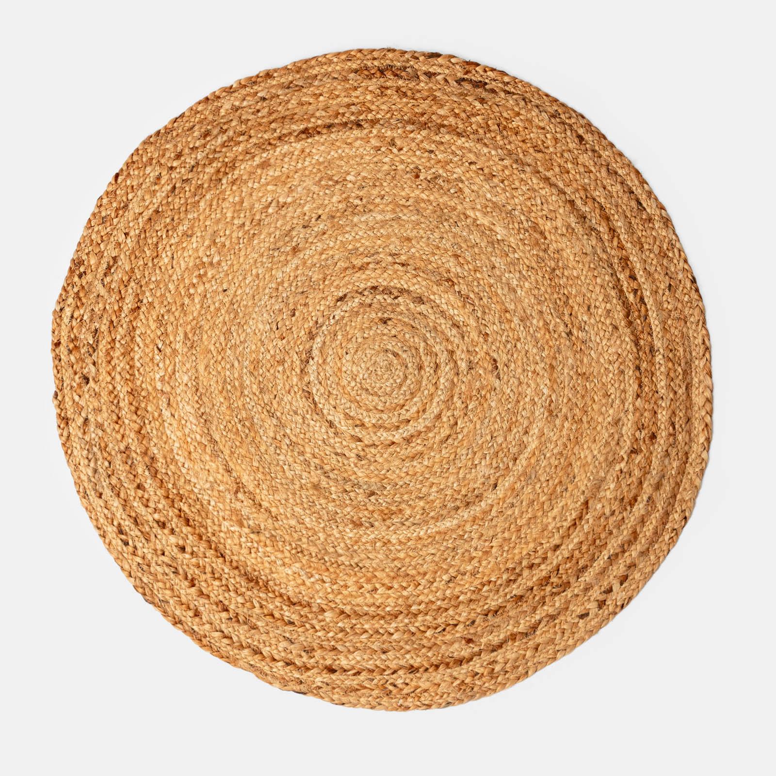 Tappeto In Juta Naturale Kansas - Per Esterni E Interni, 80cm Rotondo, Resistente A UV E Intemperie - Foto 10